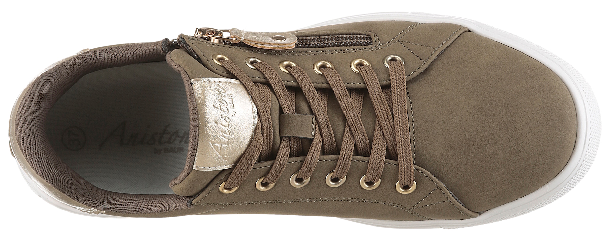 Aniston SHOES Sneaker  Schnürschuh, Freizeitschuh mit Reissverschluss - NEUE KOLLEKTION