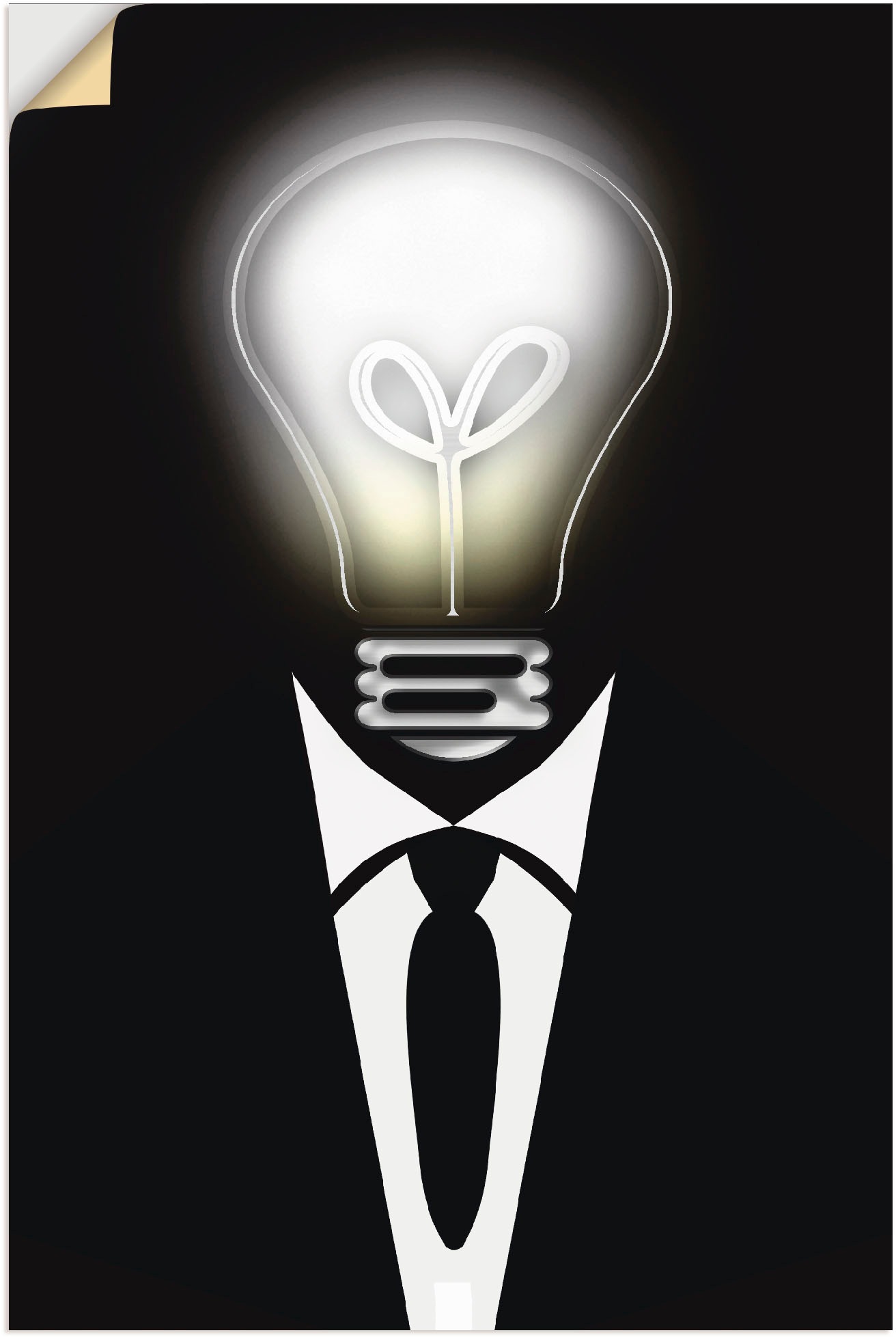 Image of Artland Wandbild »Blitzgedanke«, Geräte & Werkzeuge, (1 St.), in vielen Grössen & Produktarten - Alubild / Outdoorbild für den Aussenbereich, Leinwandbild, Poster, Wandaufkleber / Wandtattoo auch für Badezimmer geeignet bei Ackermann Versand Schweiz