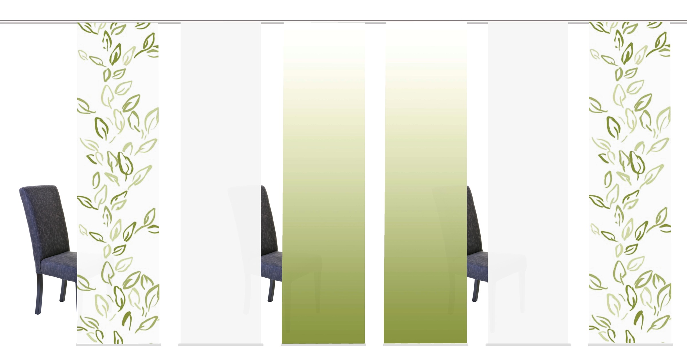 Image of HOME WOHNIDEEN Schiebegardine »CONCORDO«, (6 St.), HxB: 245x60, inkl. Befestigungszubehör bei Ackermann Versand Schweiz