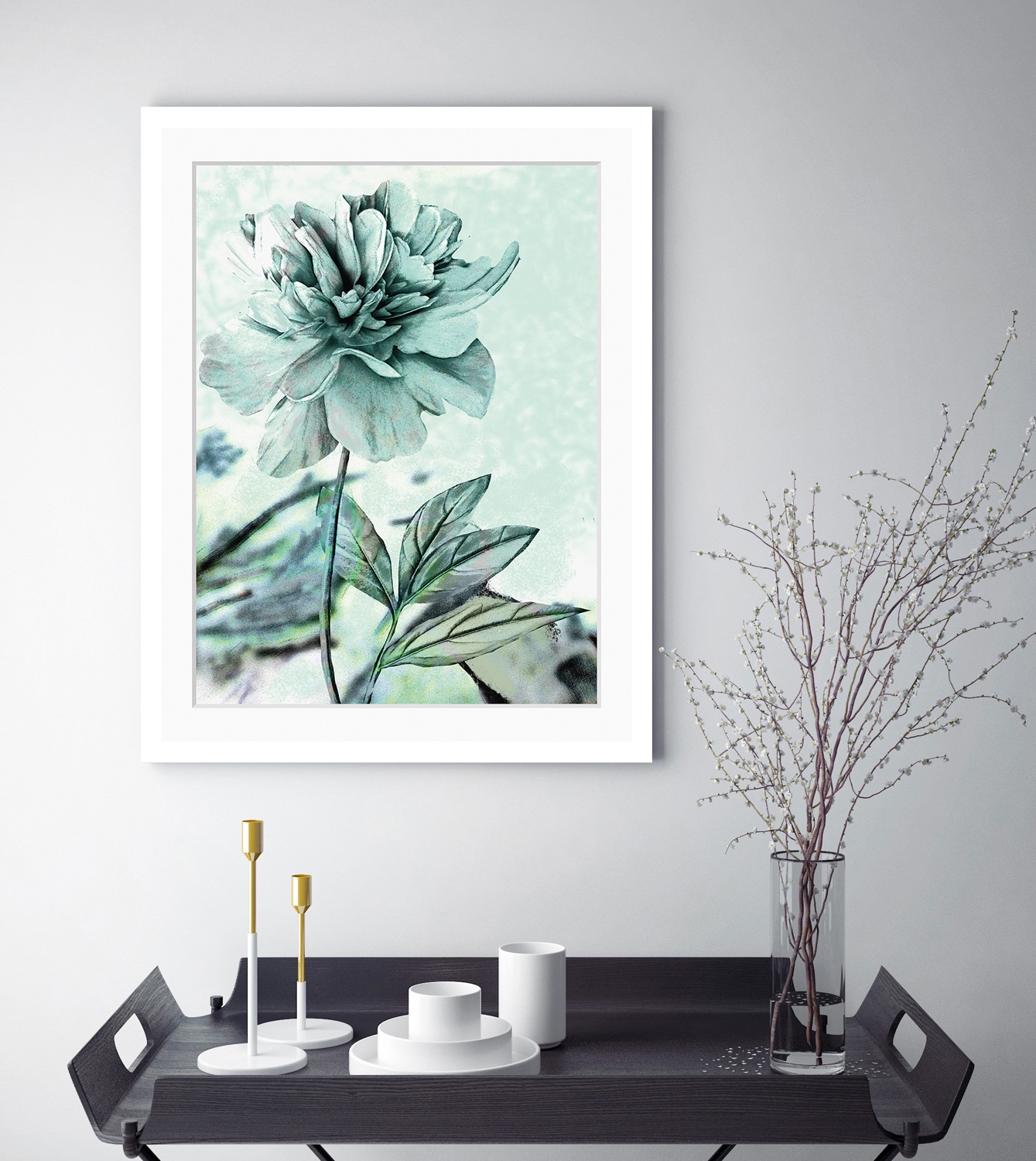 Image of queence Bild "Christel" Blumen Foto Pflanzen Pflanzenbilder gerahmt, Rose