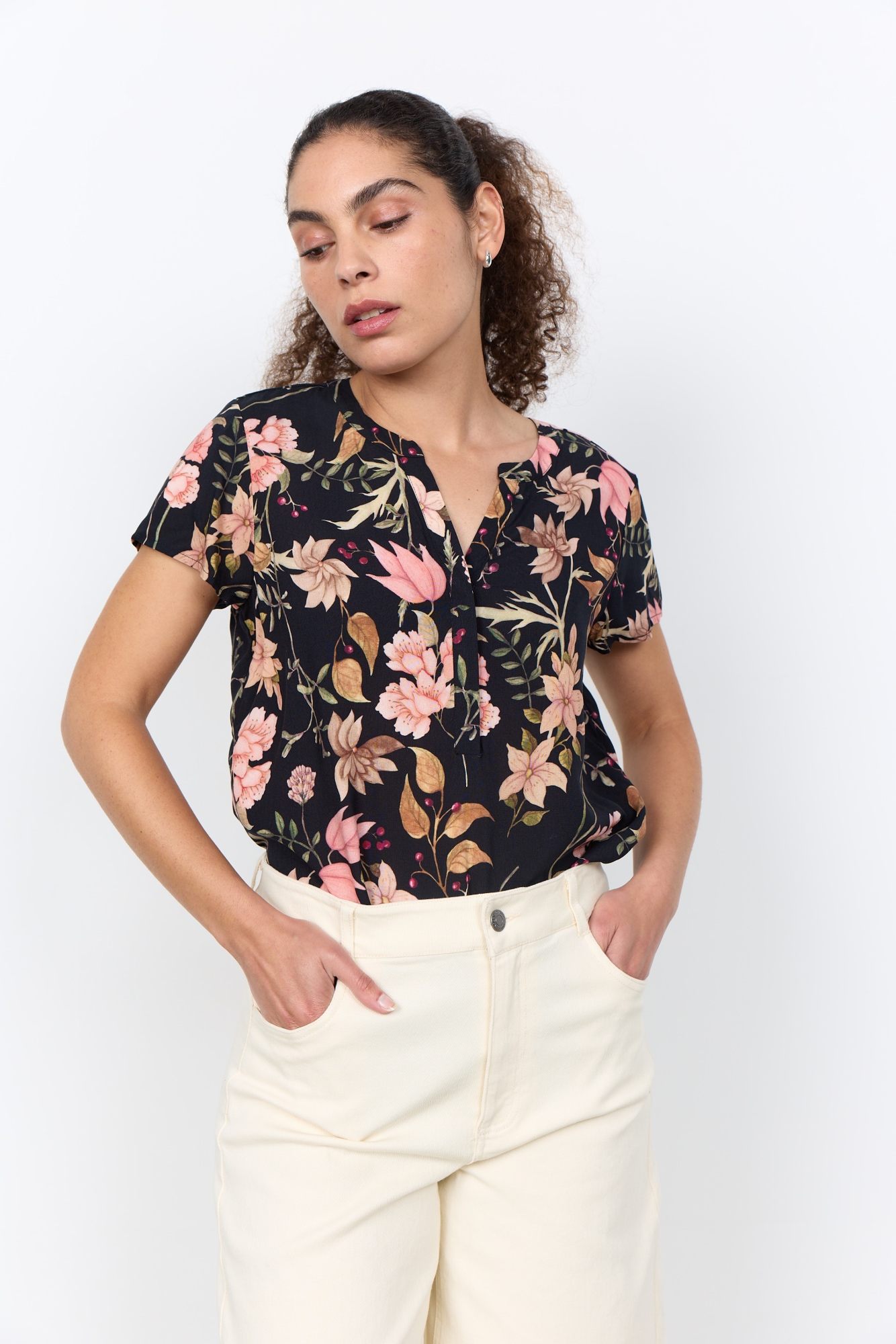 Image of soyaconcept Shirtbluse "SC-GRACE 1" Viskose, geblümt