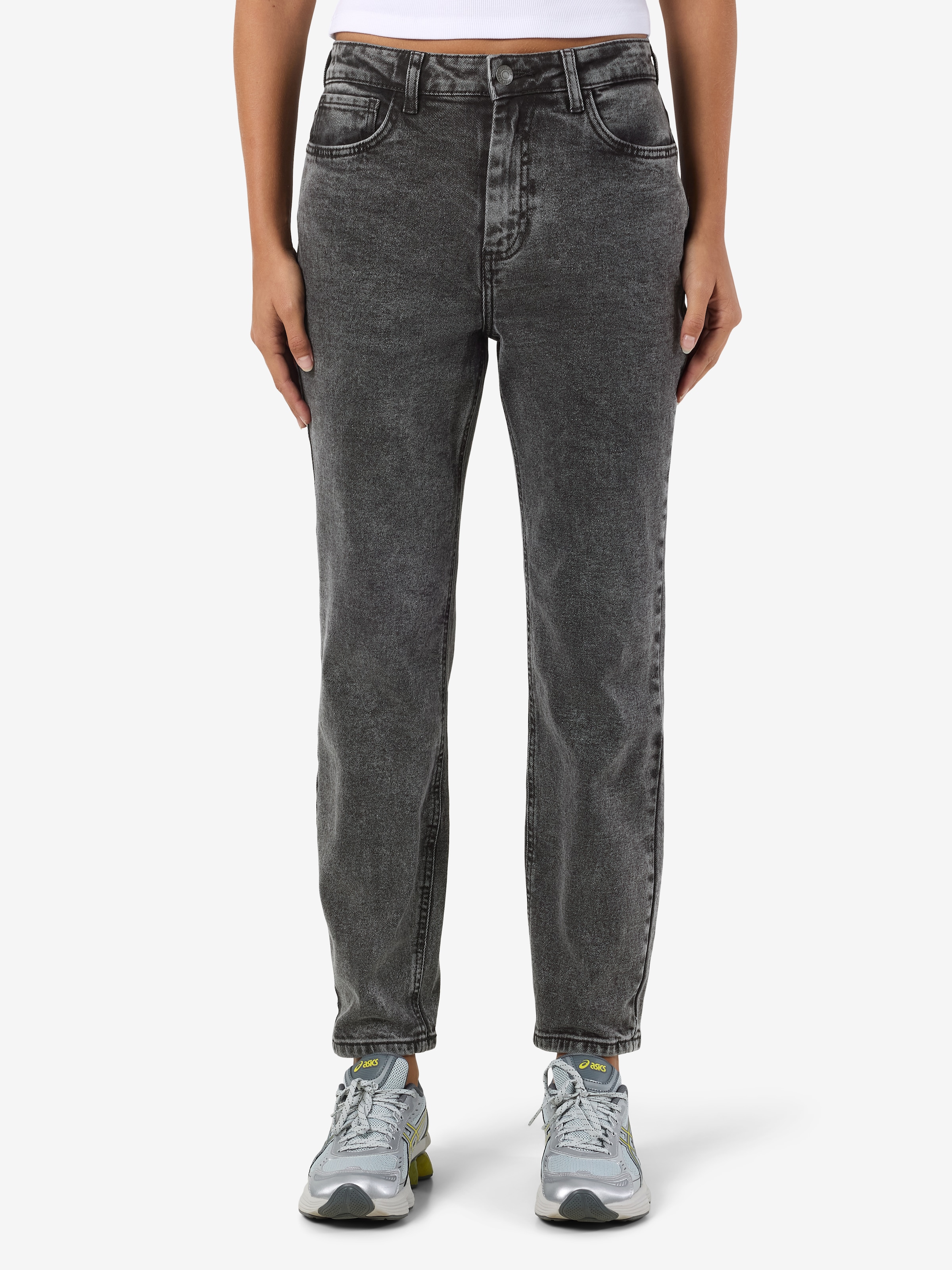 Noisy may High-waist-Jeans »NMMONI HW STRAIGHT ANK ACID AZ391DG NOOS«