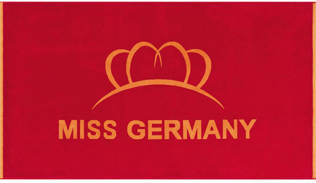 Miss Germany Strandtuch »Miss Germany«, bequem Motiv St.), Velours, mit grossem (1 Logo- kaufen