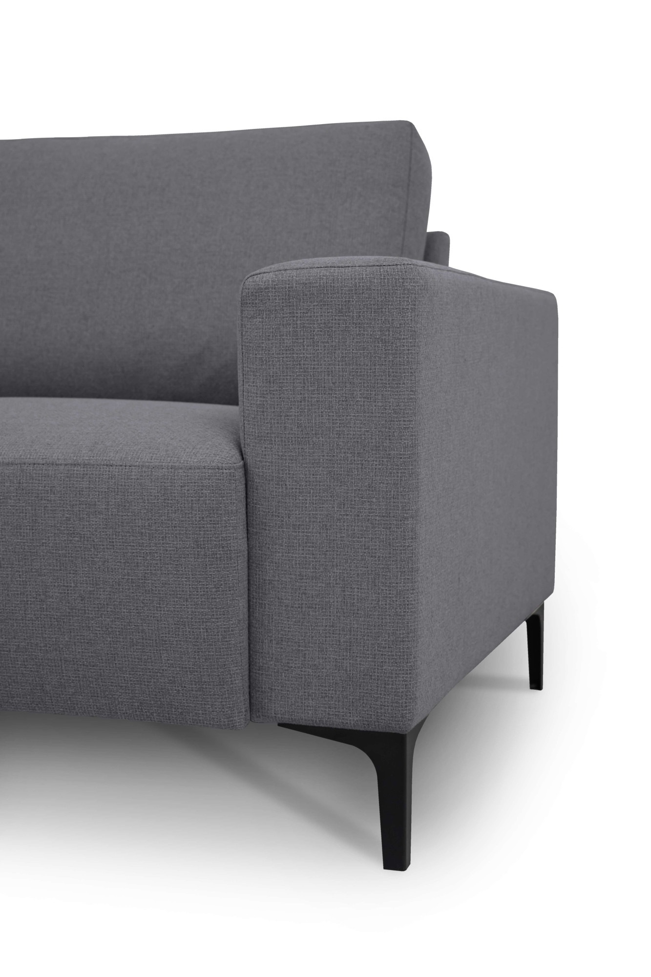 Home affaire Ecksofa »Tournon, L-Form, Breite 256 cm, Webstoff, Chenille«, Designsofa im nordischen Stil, Wellenunterfederung, Metallfüsse