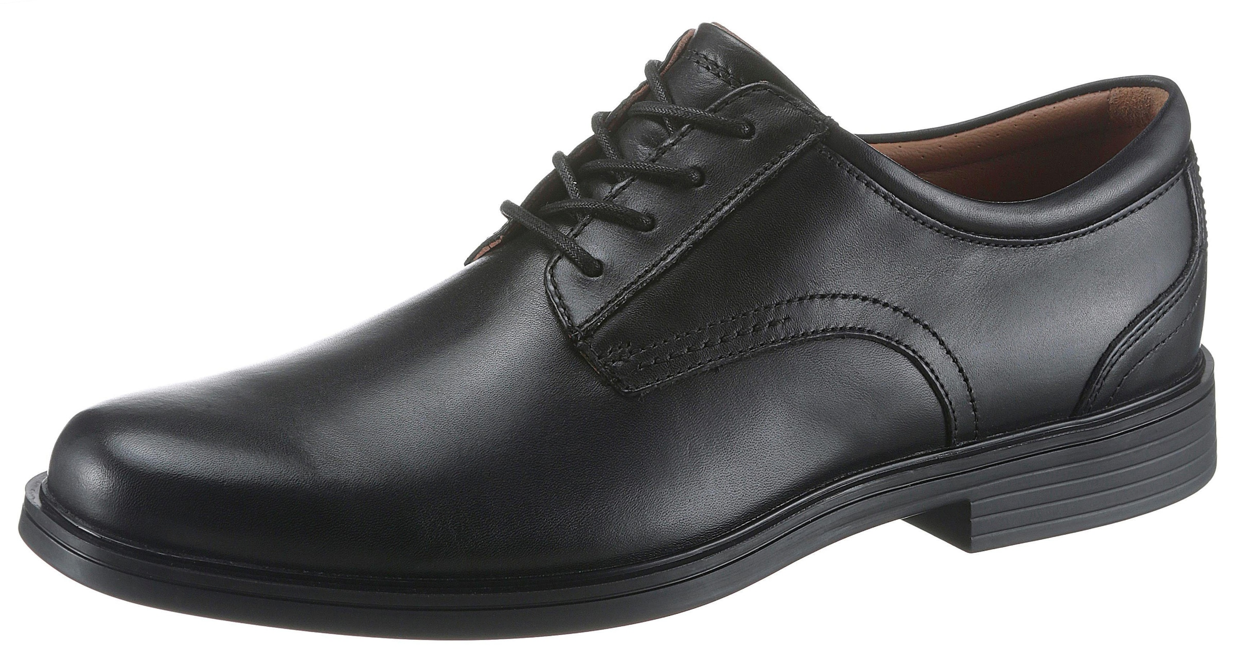 Clarks Schnürschuh »Aldric Lace«, mit weicher Lederinnensohle, Freizeitschuh, Halbschuh, Schnürschuh