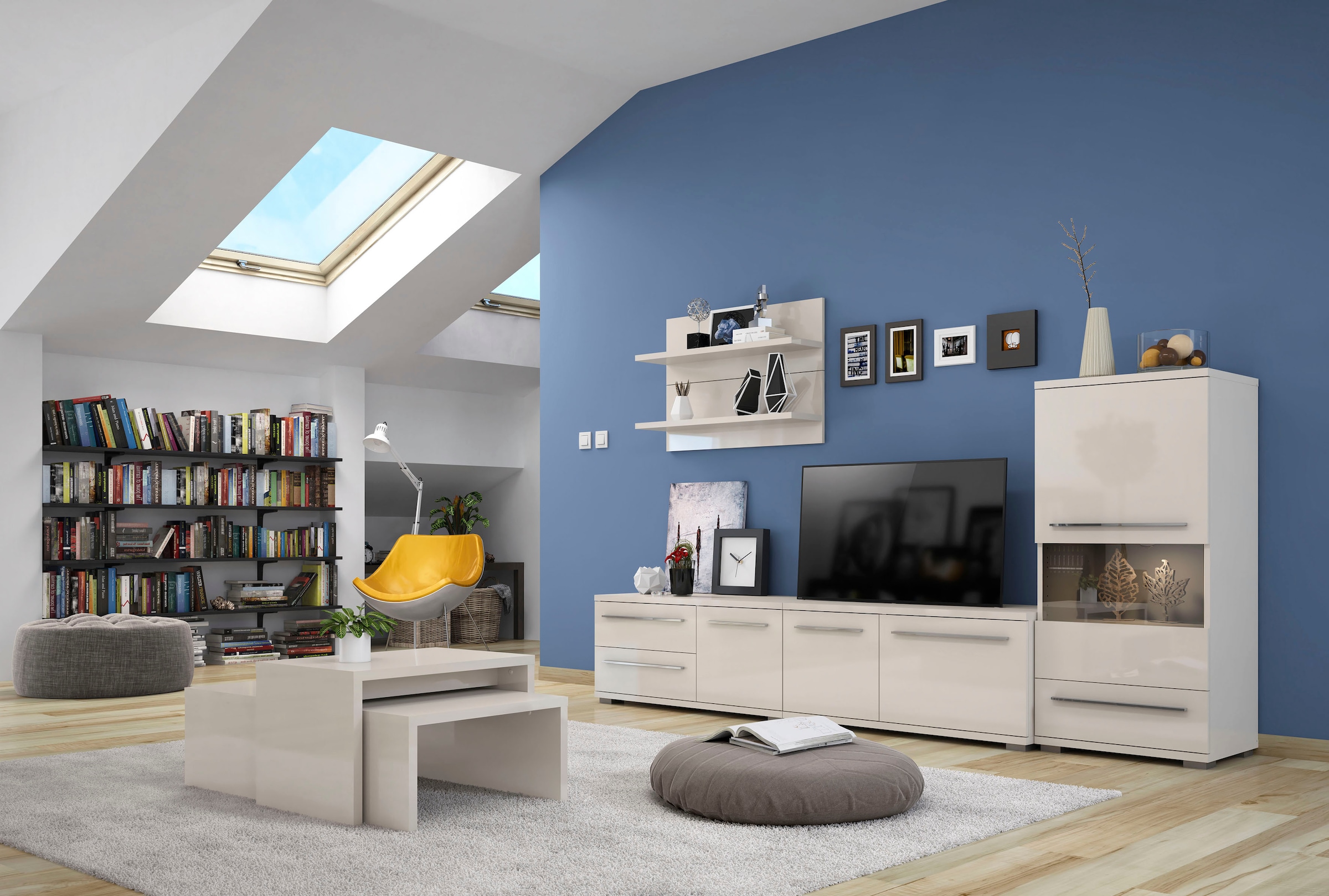 Places of Style TV-Board »Piano«, UV lackiert, mit Soft-Close-Funktion