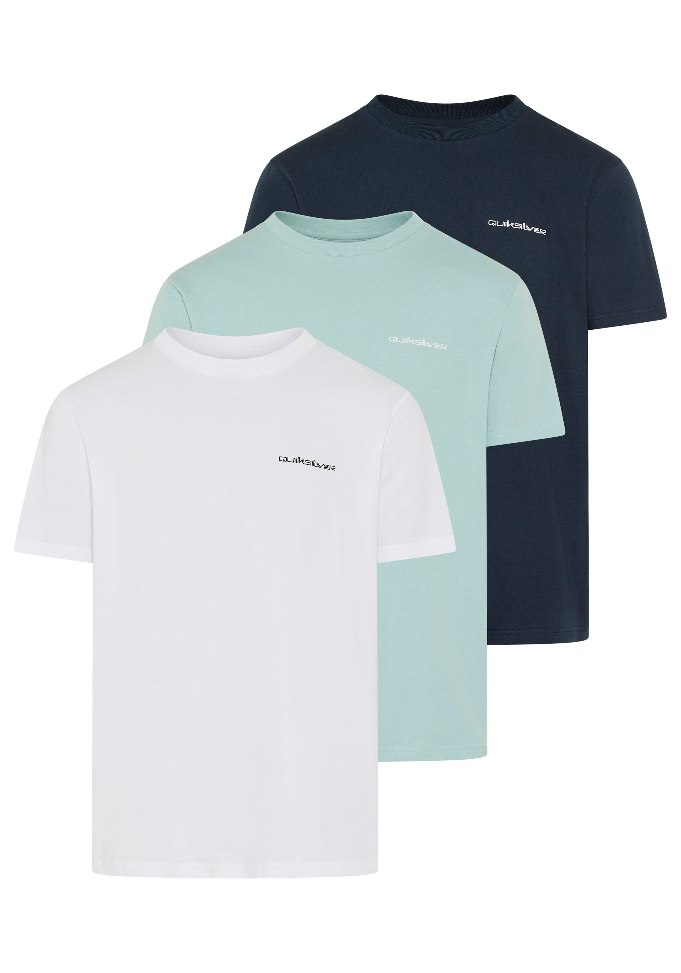 Image of Quiksilver T-Shirt "OMNI QS SHORT SLEEVE TEE PACK" 3 tlg. für Erwachsene, Kurzarm, für aktive Freizeitgestaltung