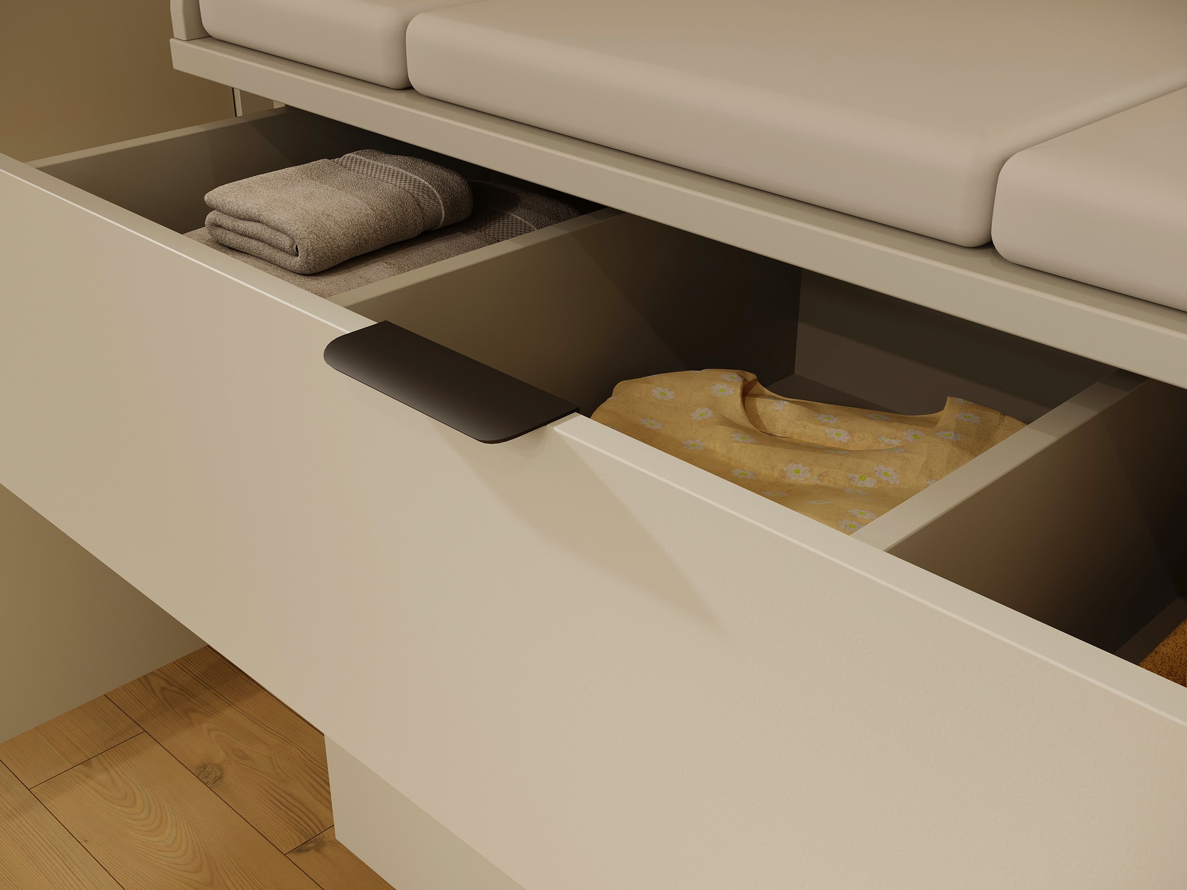 GERMANIA Babymöbel-Set »Tomino« Set, 4 Stk. tlg. modernes Design, mitwachsendes Komplett-Set mit grossem Schrank