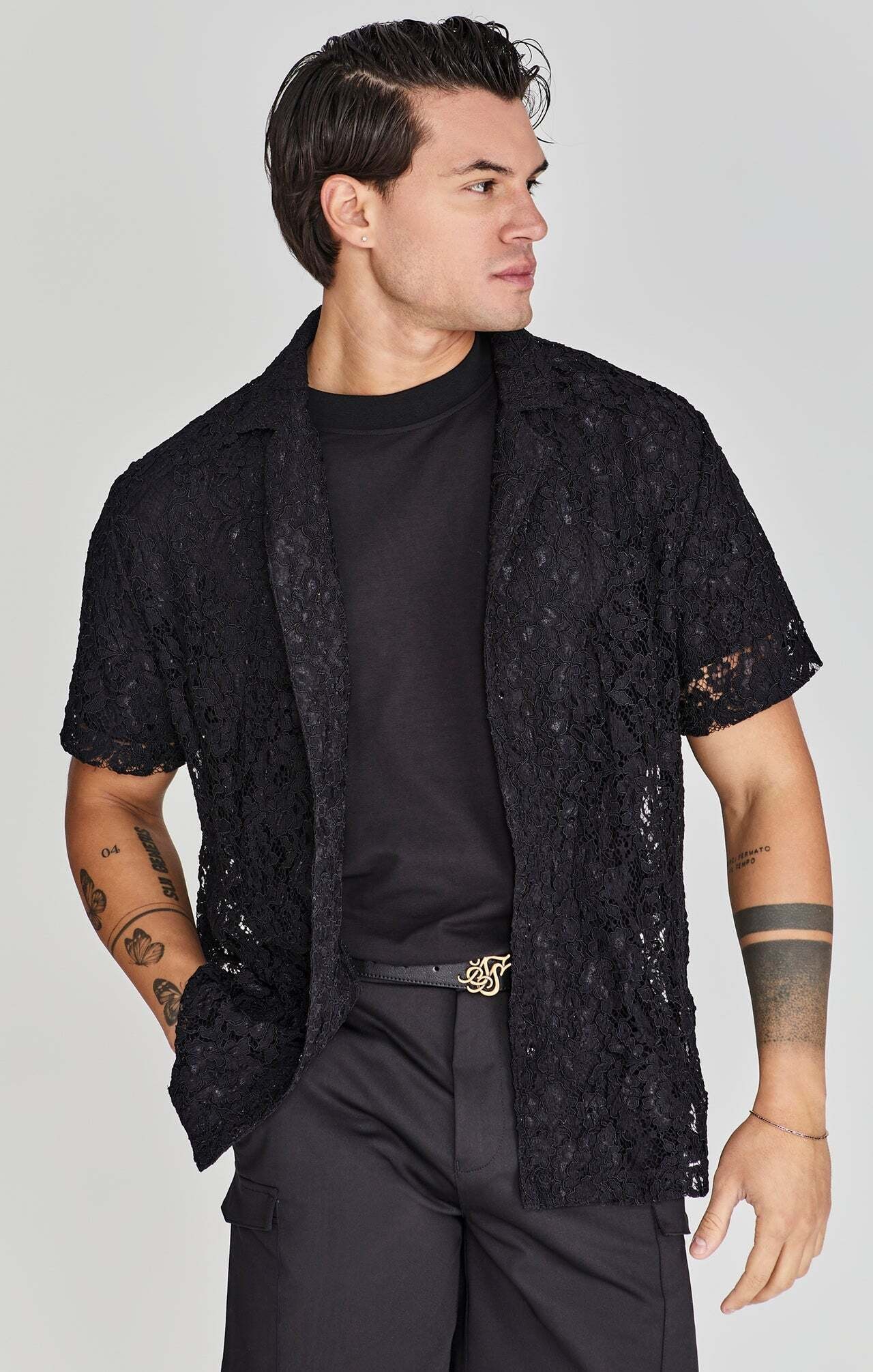 Siksilk Kurzarmhemd »Siksilk Kurzarmhemd Lace Resort Shirt«