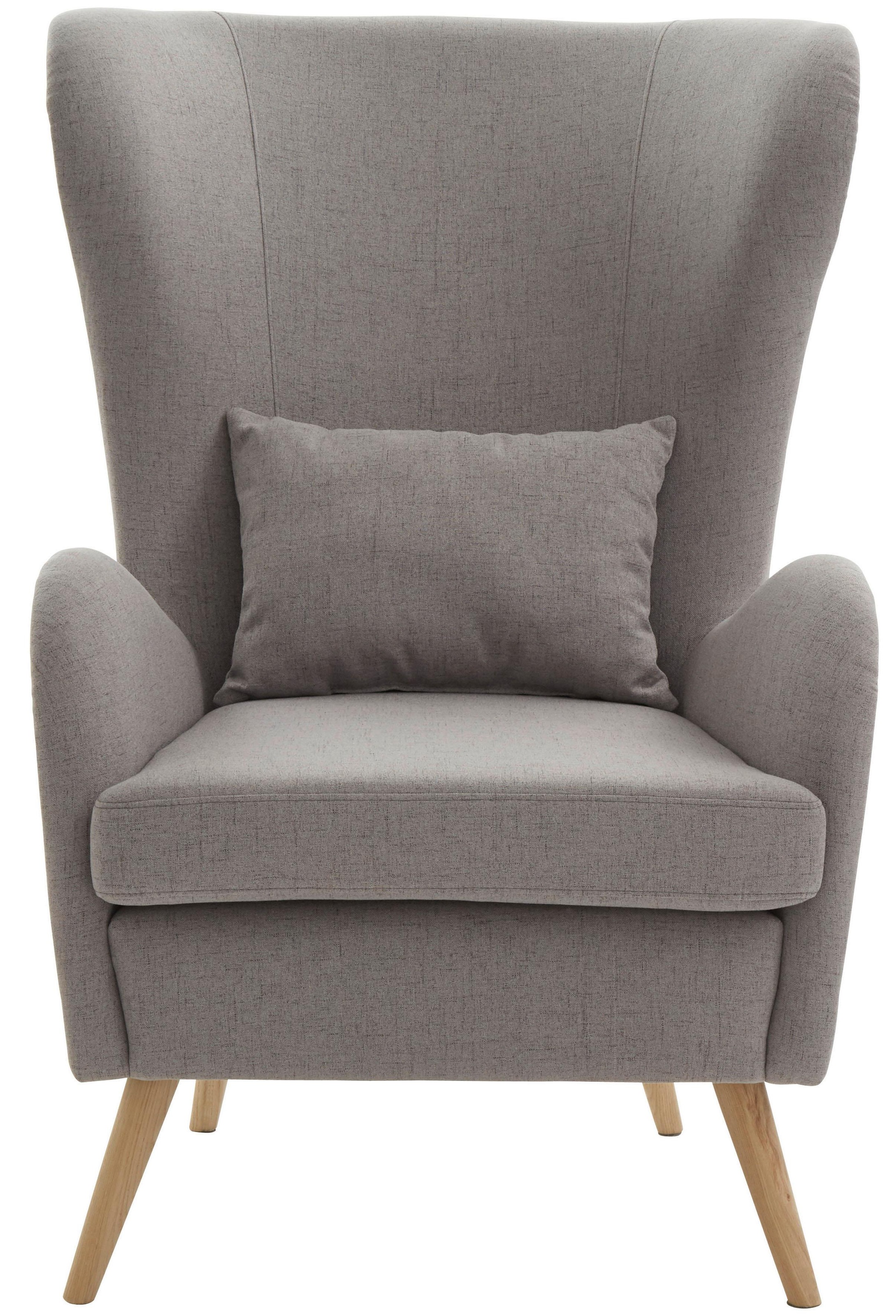 Guido Maria Kretschmer Home&Living Sessel »Salla«, wahlweise mit oder ohne Hocker; grosser Sessel: Masse B/T/H: 78/94/118cm