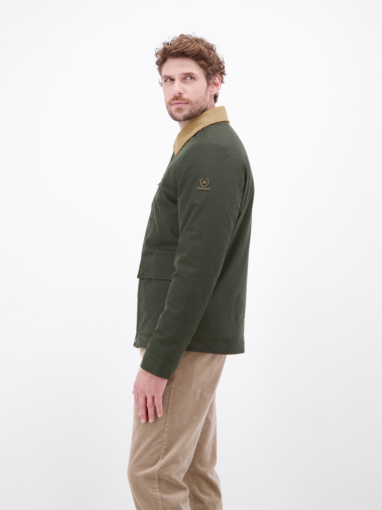 LERROS Blouson »Maskuliner Blouson aus hochwertiger, gewachster Baumwolle« ohne Kapuze