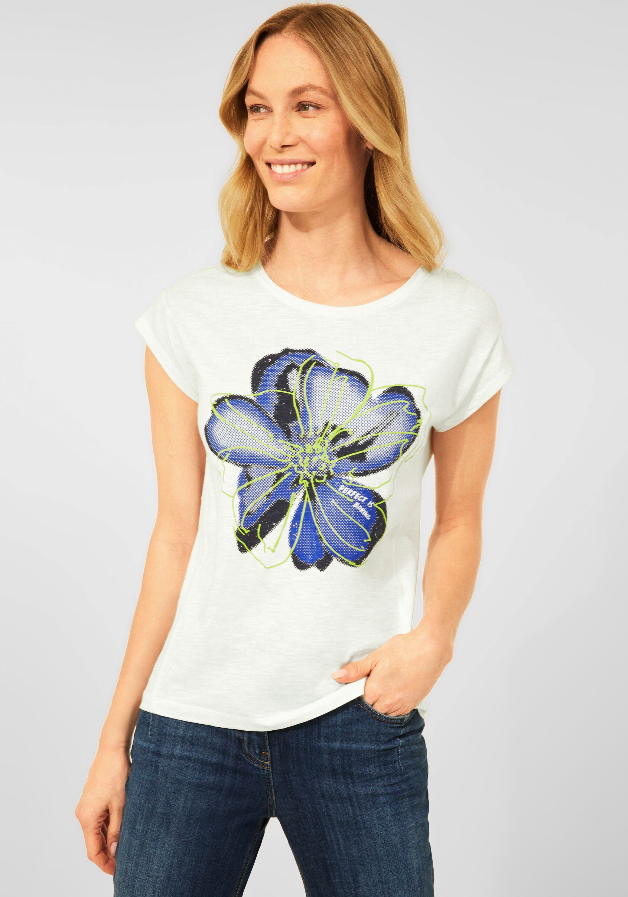 Image of Cecil T-Shirt, mit grossem Blumenprint bei Ackermann Versand Schweiz