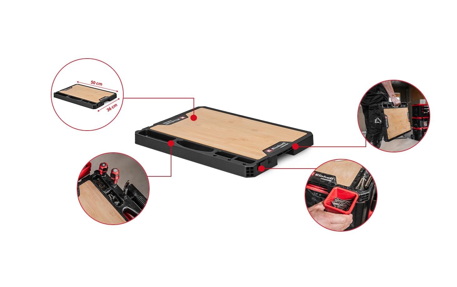 Einhell Werkzeugkoffer »E-Case Arbeitsplatte 1-teilig«