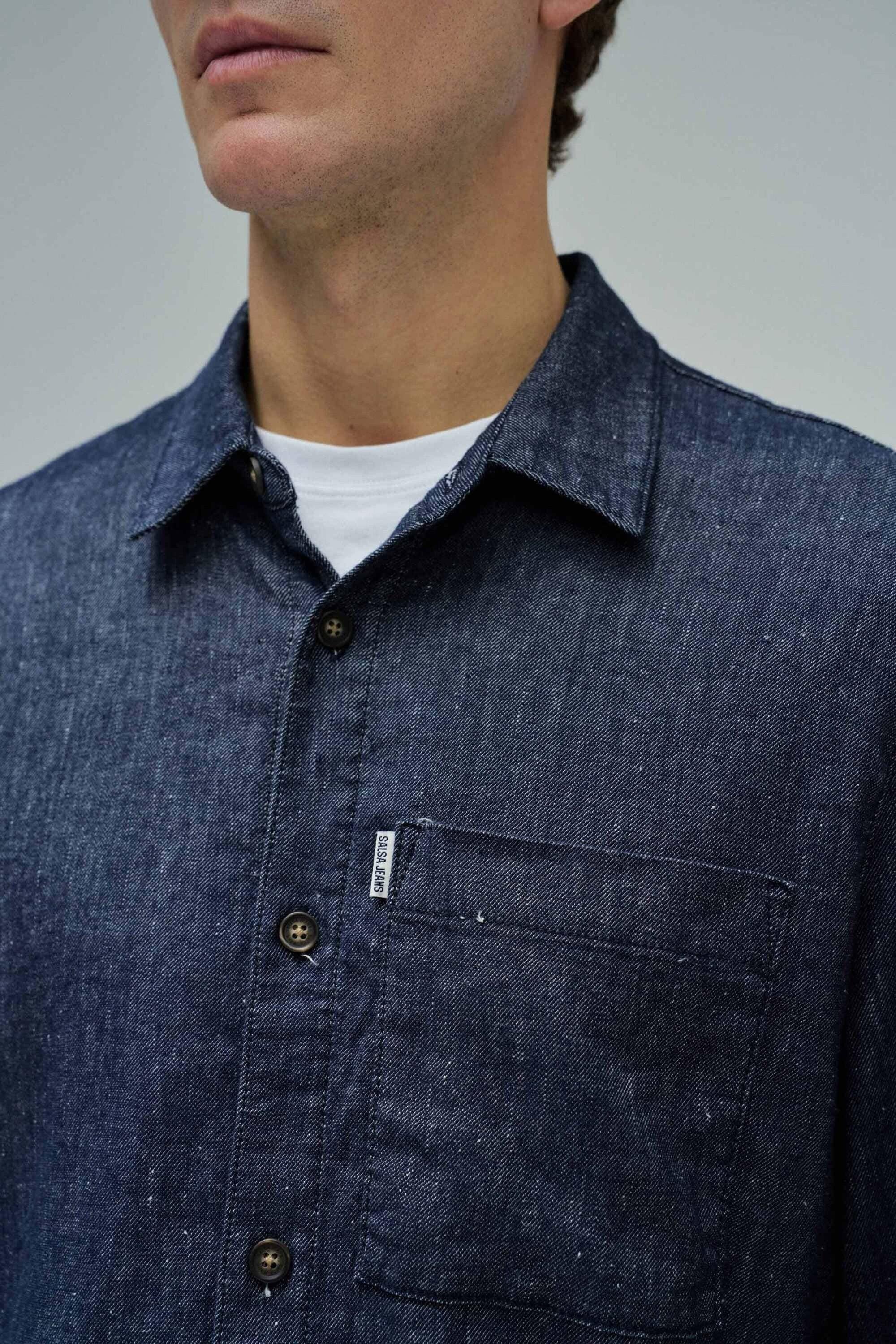 Salsa Leinenhemd »Salsa Jeans Leinenhemd Indigo Linen«