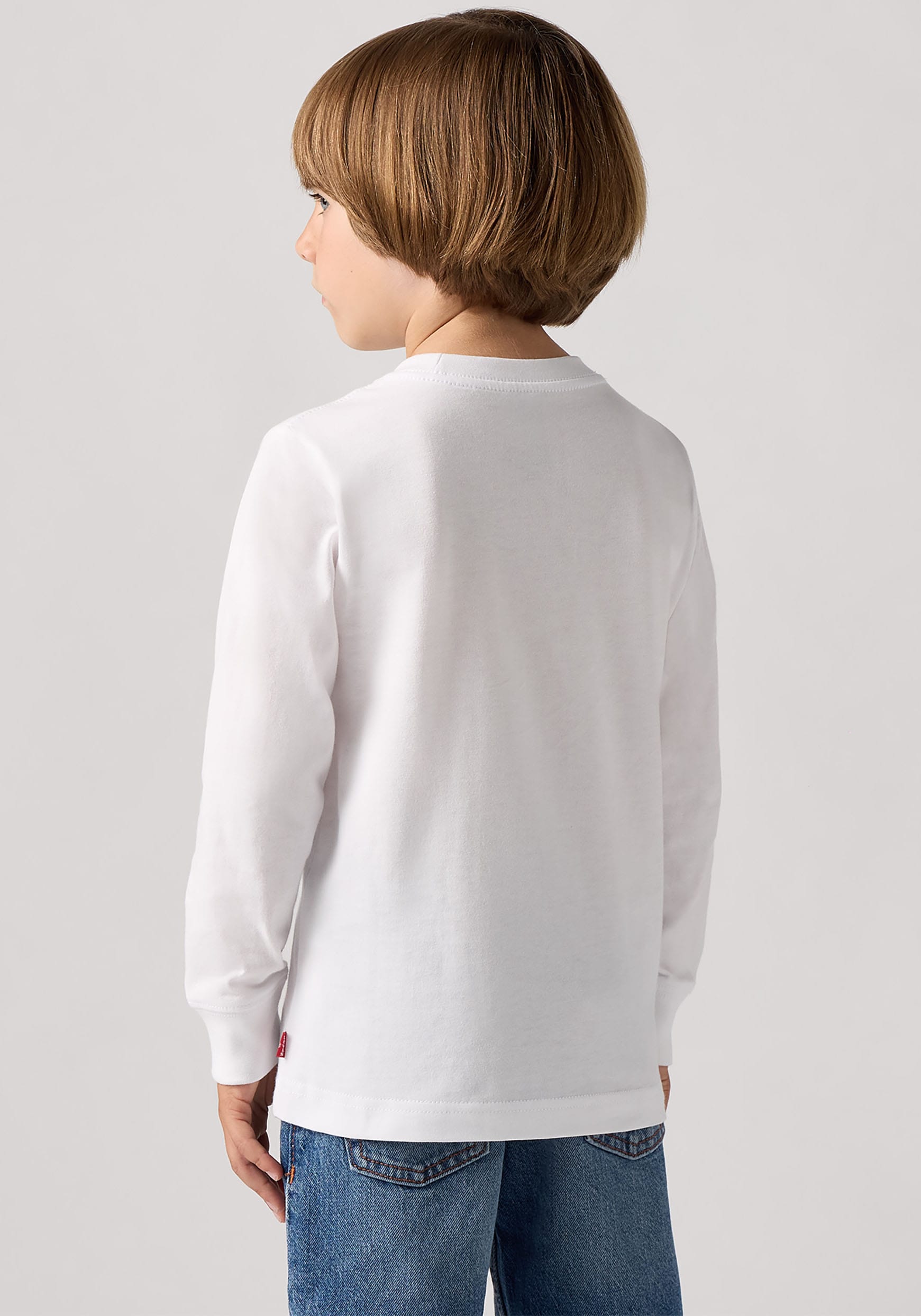 Levi's® Kids Langarmshirt »LVB ACADEMIC ADVENTURER LS TEE«, mit grossem Logoprint, aus Baumwolle - for Boys