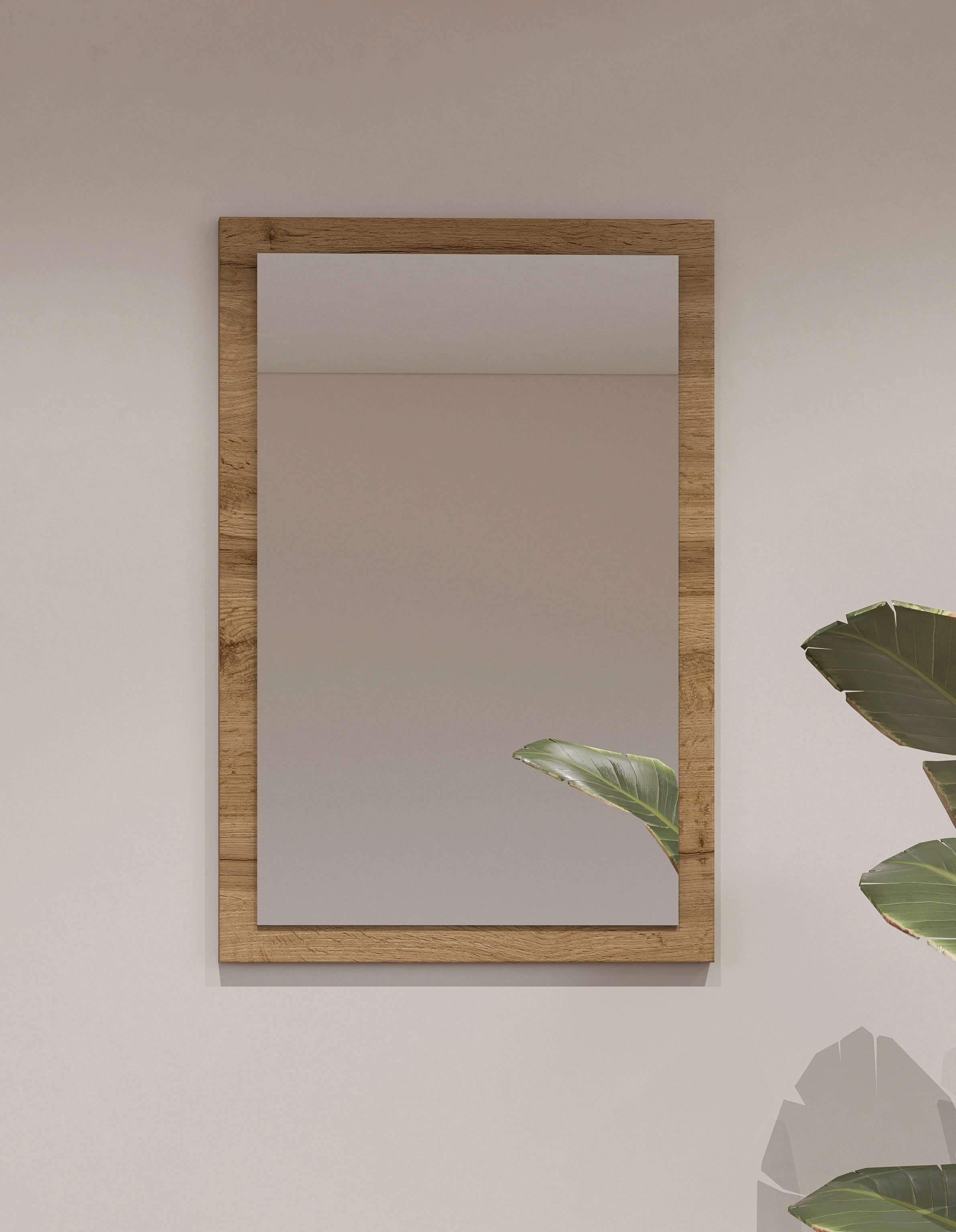 Image of GOODproduct Garderobenspiegel "Cross,Breite 40-60 cm moderner Flurspiegel hochkant oder quer hängend" Wandspiegel mit Rahmenoptik