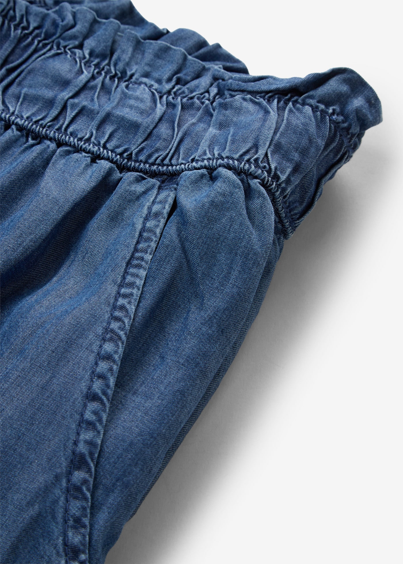 bonprix Palazzohose  in Jeansoptik, aus Lyocell, mit Komfortbund, Loose Fit