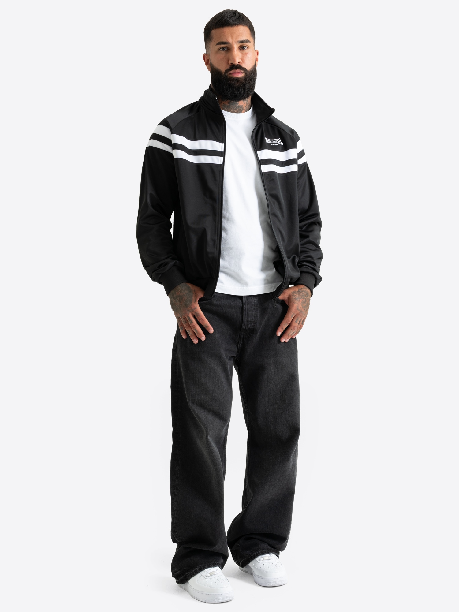 Lonsdale Veste d'entraînement »HAGGERSTON« Trainingsjacke mit sportlichem Stil, aus Polyester, normale Passform