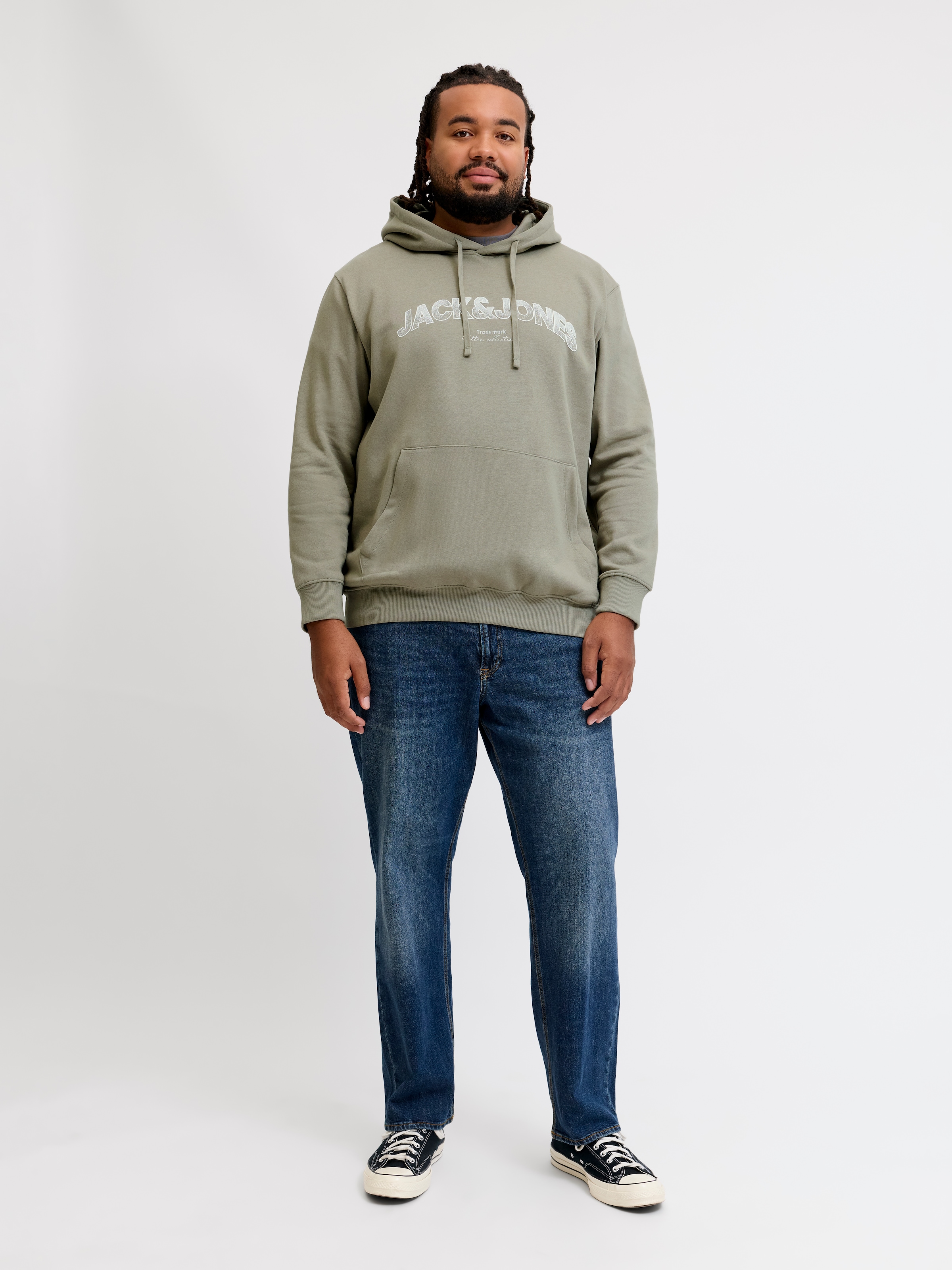 Jack & Jones PlusSize Kapuzensweatshirt »JJAVERY SWEAT HOOD PLS«, Baumwollmischung, normal geschnitten
