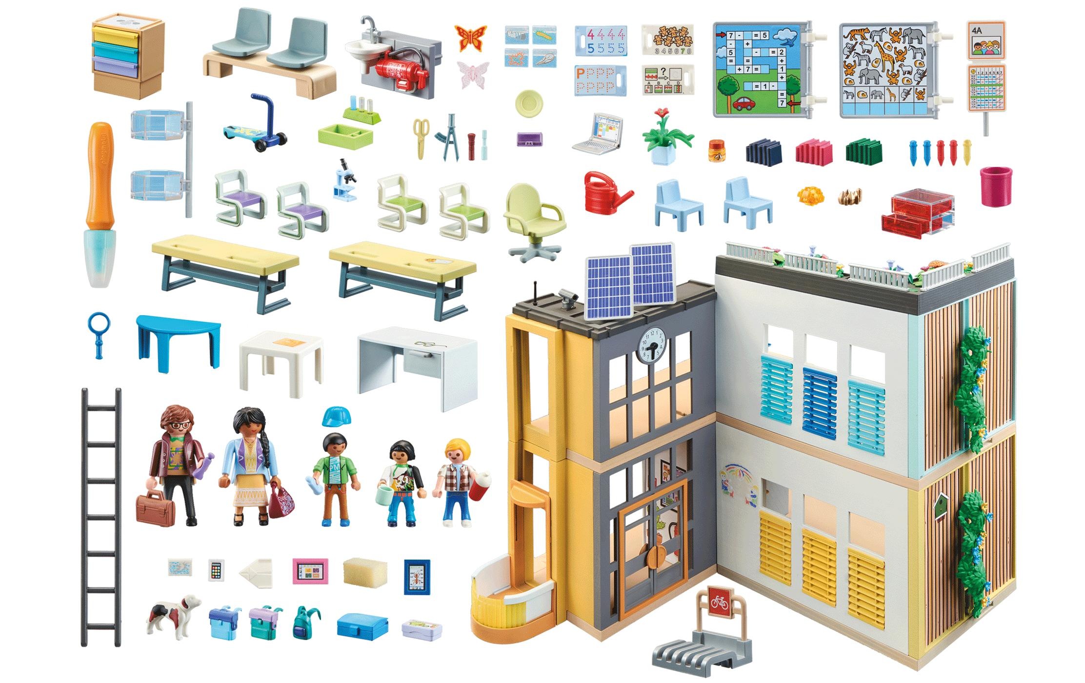 Playmobil® Spielbausteine »City Life Grosse Schule 71327«, (282 St.)
