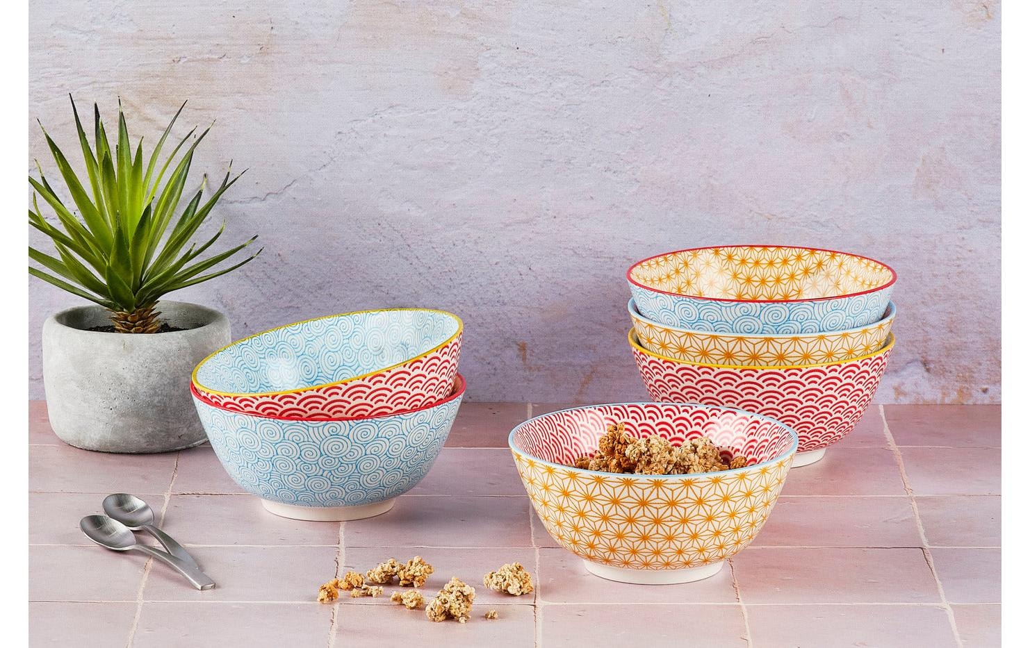   Müslischale »Björn Pattern Ø15 cm - 6-teilig« aus Porzellan