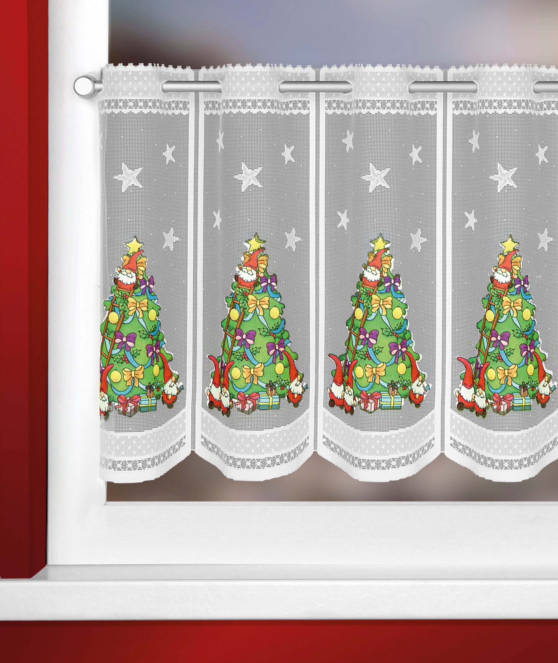 Image of WILLKOMMEN ZUHAUSE by ALBANI GROUP Panneaux »Weihnachtsbaum«, (1 St.), Jacquard-Lamellenpannaux, thermobedruckt bei Ackermann Versand Schweiz