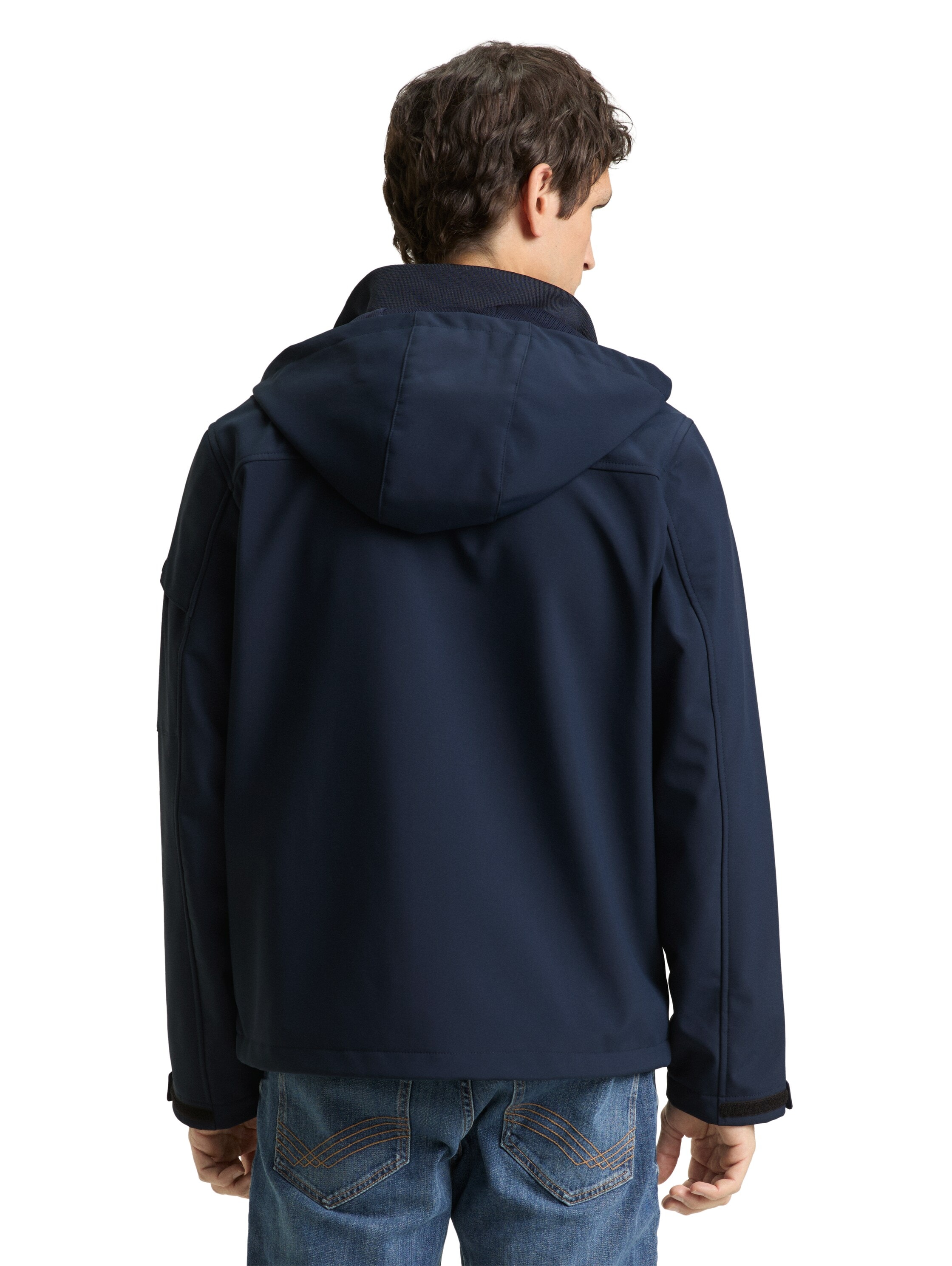 TOM TAILOR Softshelljacke mit Kapuze mit Taschen