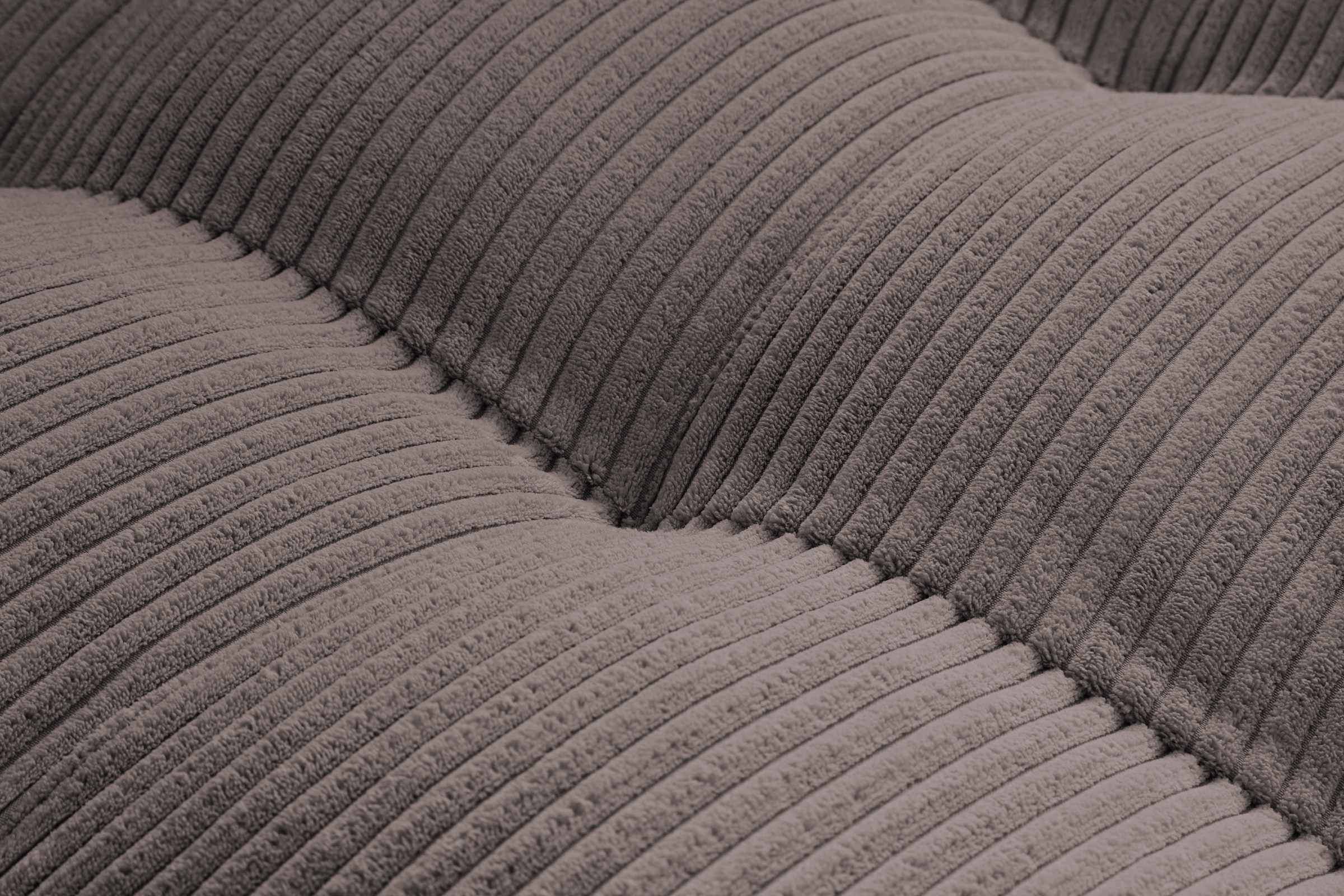 Trends by HG Ecksofa »Landau L-Form«, in Cord-Stoff mit Metallfuss