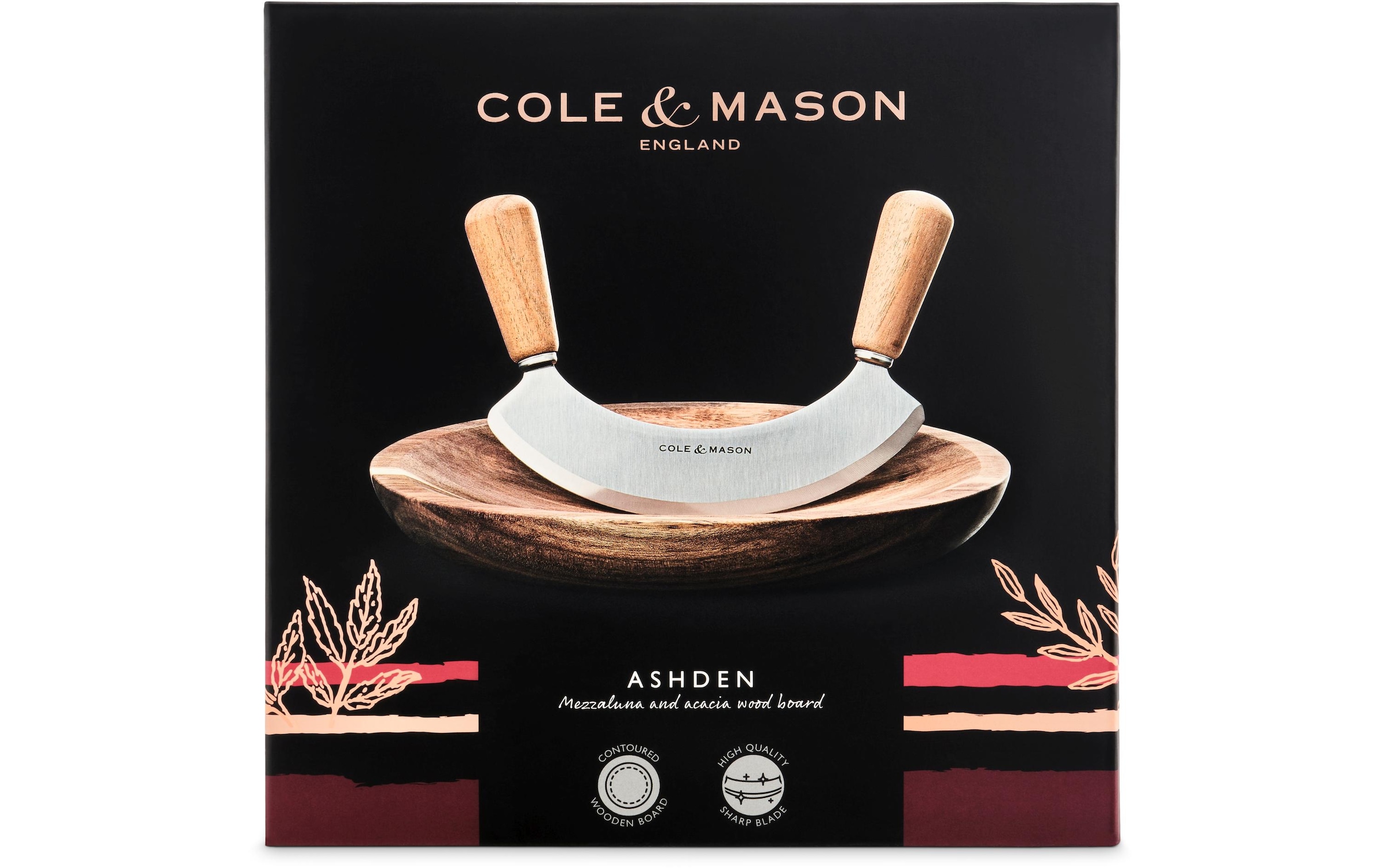 Cole & Mason Schneidebrett »Wiegemesser mit Brett«