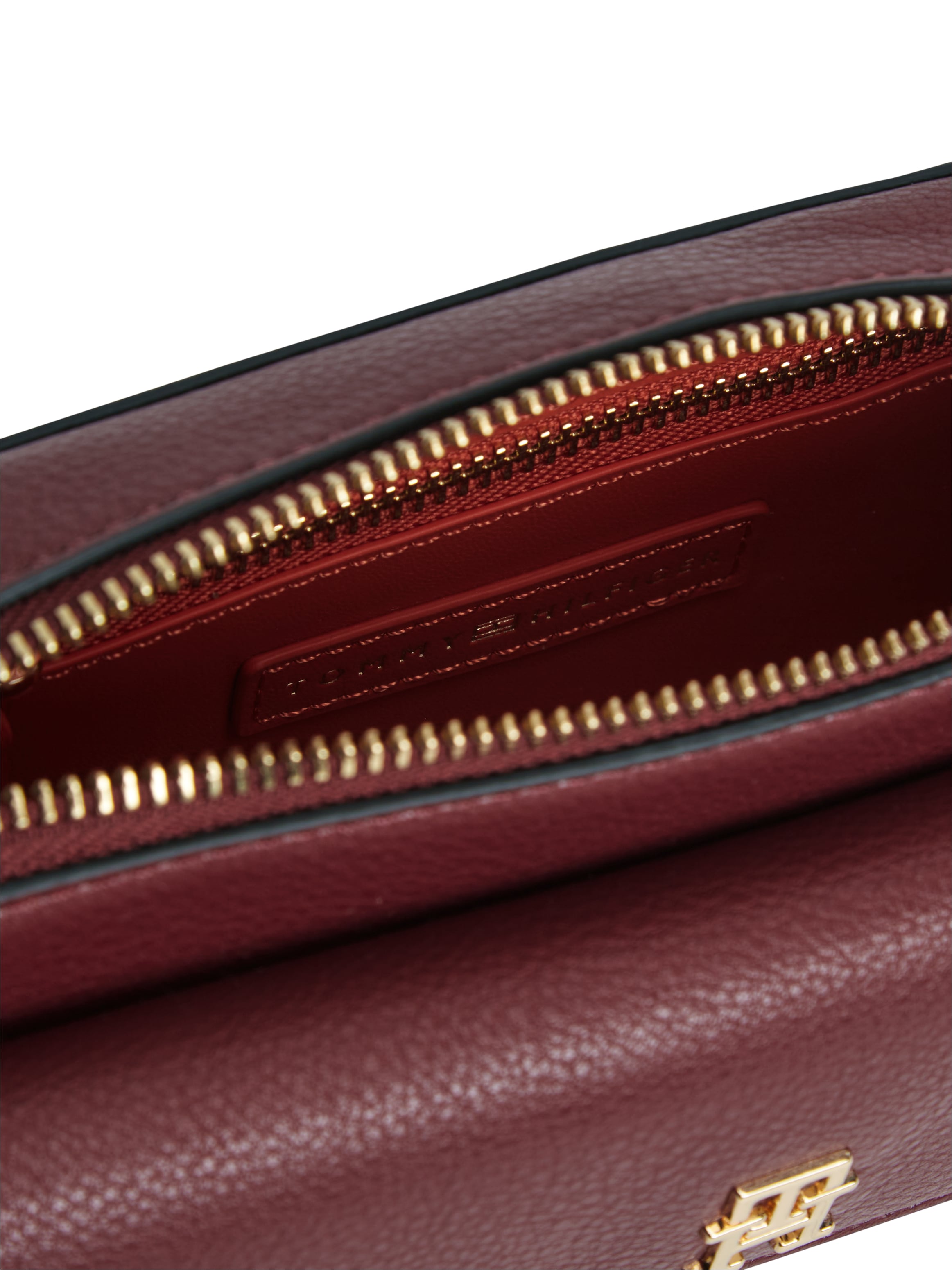 Tommy Hilfiger Umhängetasche »TH ICON CAMERA BAG« Damen Clutch, Schultertasche mit goldfarbenem TH-Logo
