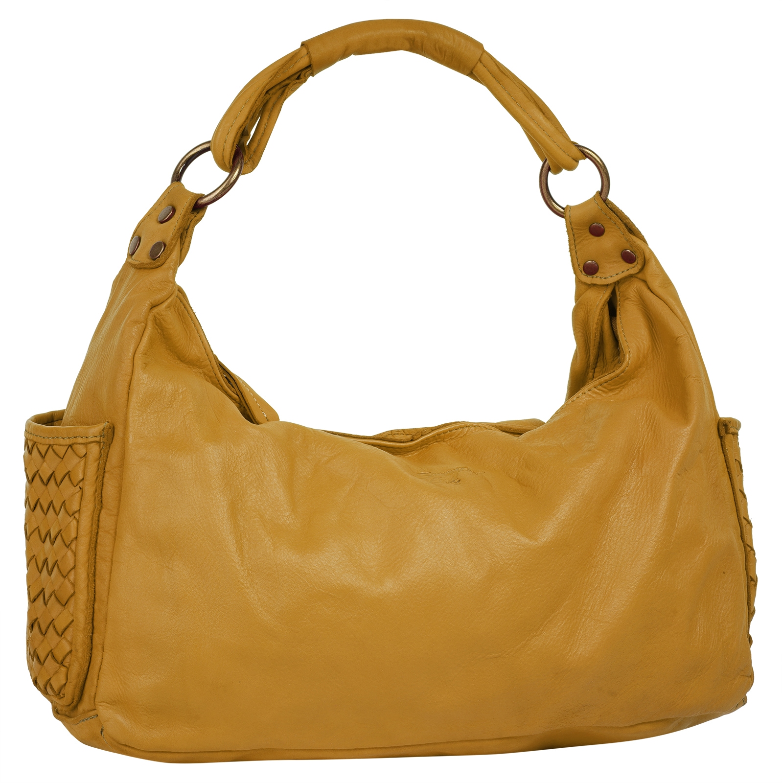 Samantha Look Henkeltasche, echt Leder, Made in Italy