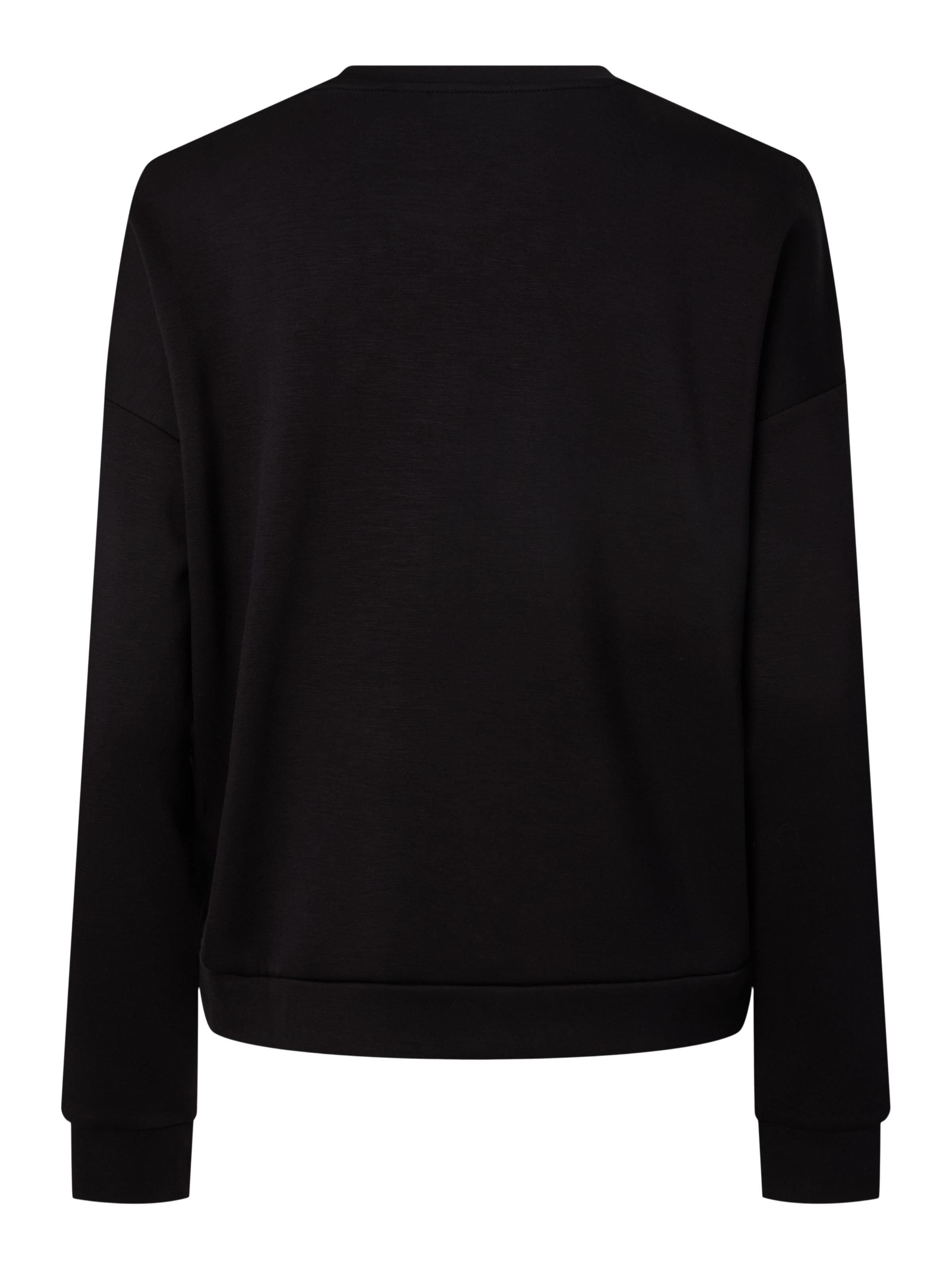 pieces Langarmshirt »PCMICHELLE SCUBA LS TOP SWT NOOS BC« Materialmix