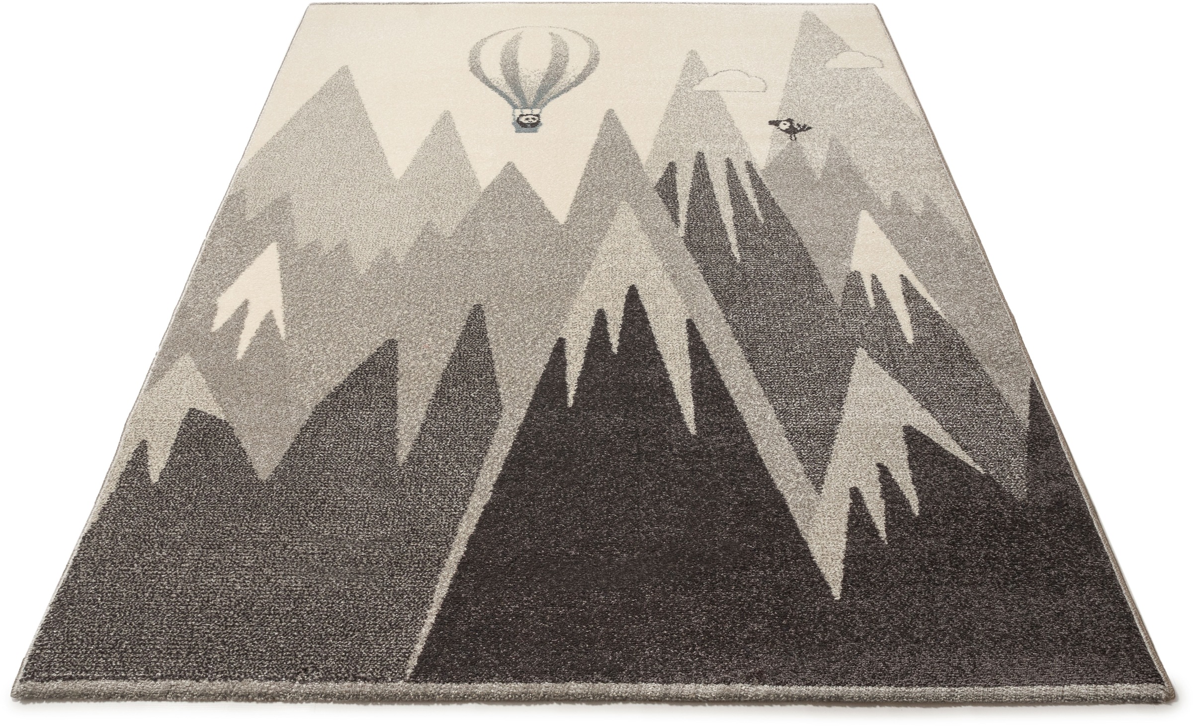 Image of Lüttenhütt Teppich »Liana«, rechteckig, 14 mm Höhe, Kinderteppich, Motiv: Ballon und Berge, ideale Teppiche fürs Kinderzimmer bei Ackermann Versand Schweiz