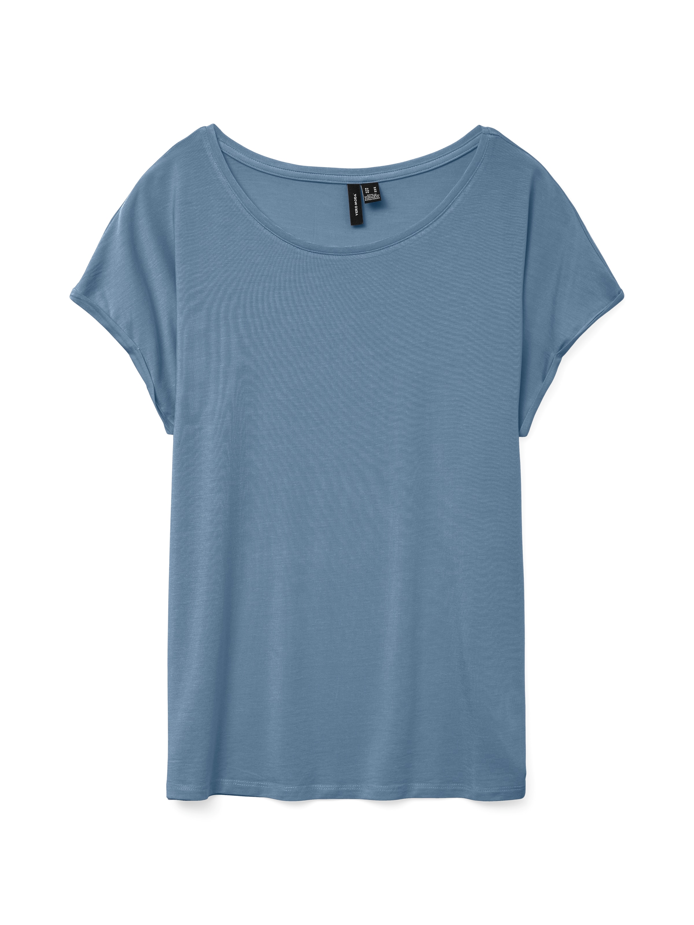 Vero Moda T-shirt à manches courtes »VMAVA PLAIN SS TOP JRS NOOS« Materialmix, regular fit