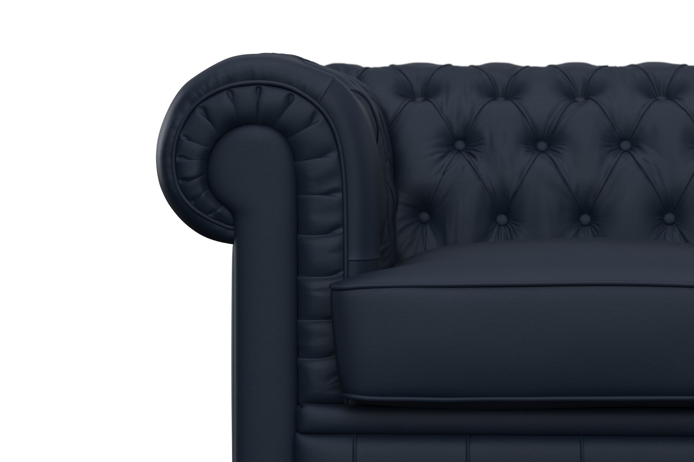 Max Winzer® Chesterfield-Sofa »Kent 2-Sitzer, edel und bequem, hochwertige Detailverarbeitung«, mit aufwendiger Knopfheftung, komfortable Armlehne, Breite 175 cm