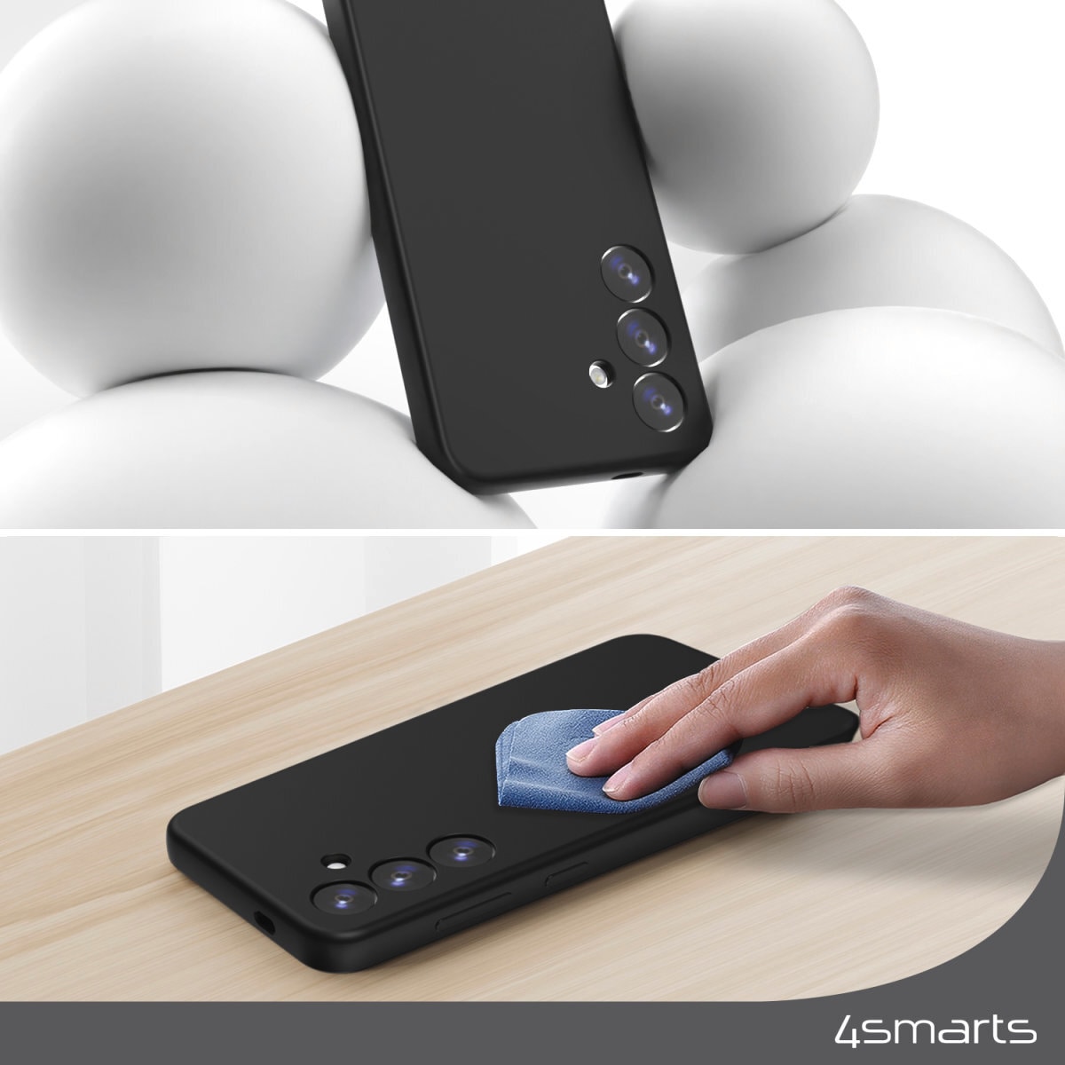 4smarts Handyhülle »Silicone Case Cupertino Samsung Galaxy A56«, Backcover, Schutzhülle, Handyschutzhülle, Case, Schutzcase, stossfest
