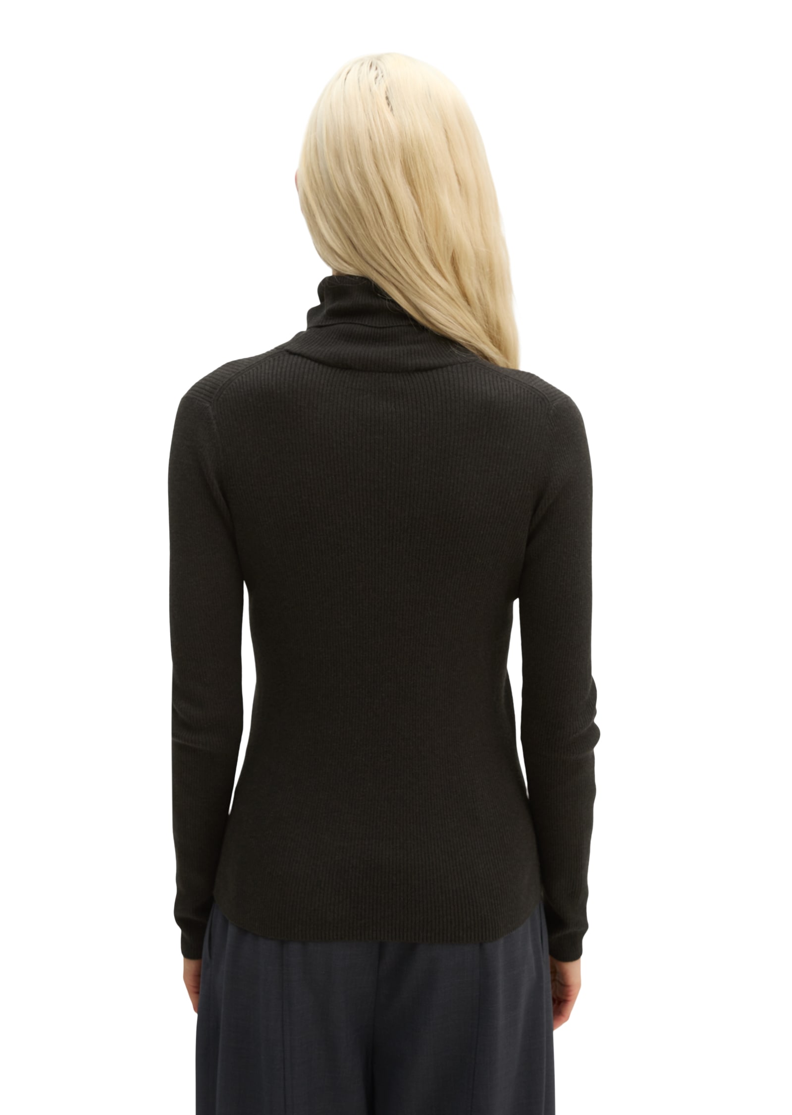 Marc O'Polo Pull à col roulé slim en coton bio