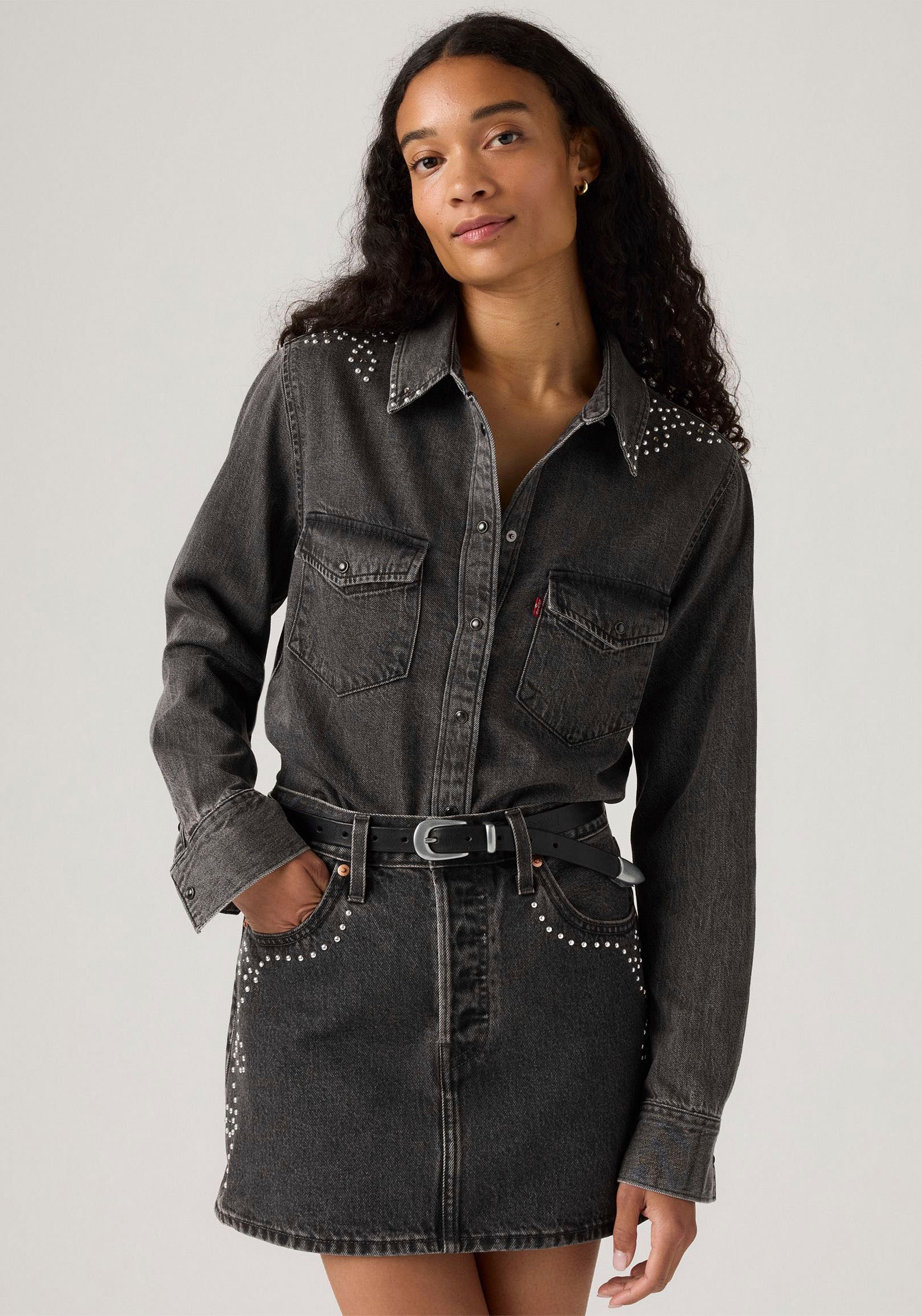 Levi's® Jeansbluse »ESSENTIAL WESTERN« mit Brusttaschen mit Druckknöpfen