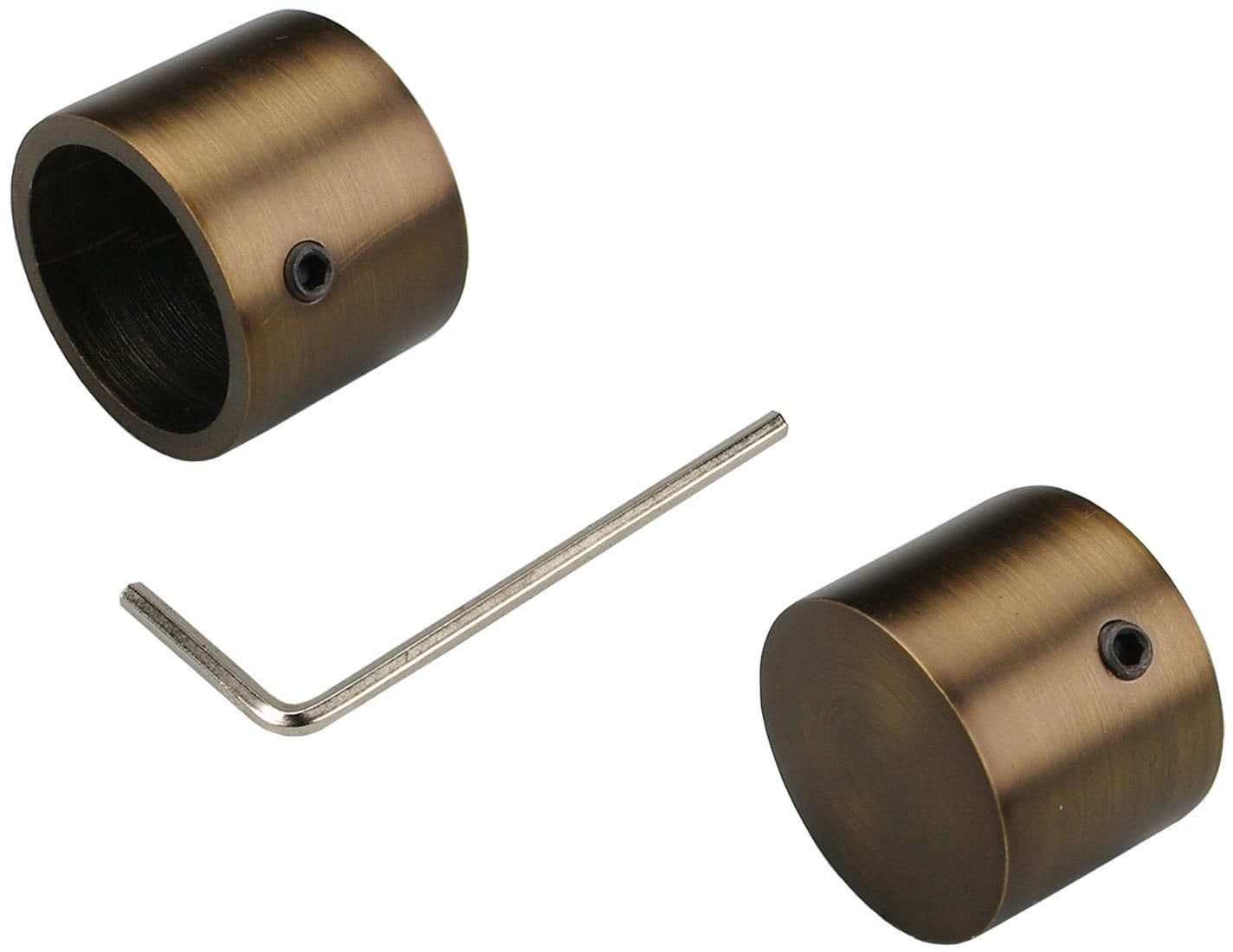Liedeco Gardinenstange »CELZYLIN01SG2L«, 2 läufig-läufig, Fixmass, 2-läufig im Fixmass Ø 25/20 mm