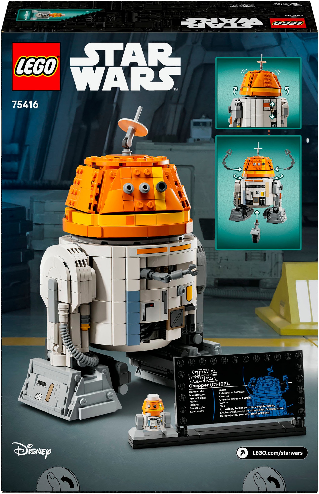 LEGO® Pions de construction »Astromech-Droide Chopper (C1-10P) (75416), LEGO Star Wars ™« Made in Europe