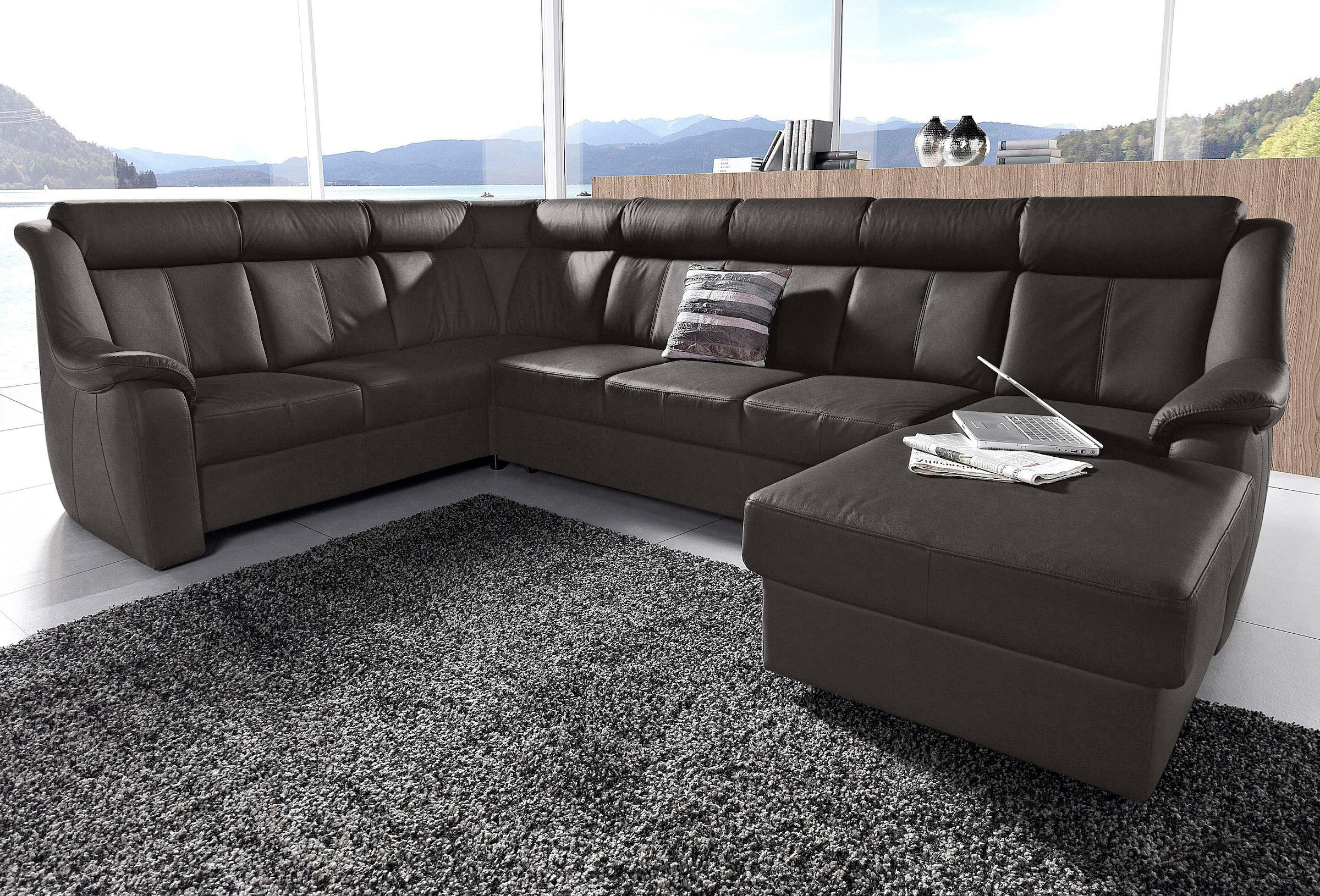 sit&more Wohnlandschaft »Basel U-Form«, wahlweise mit Relaxfunktion