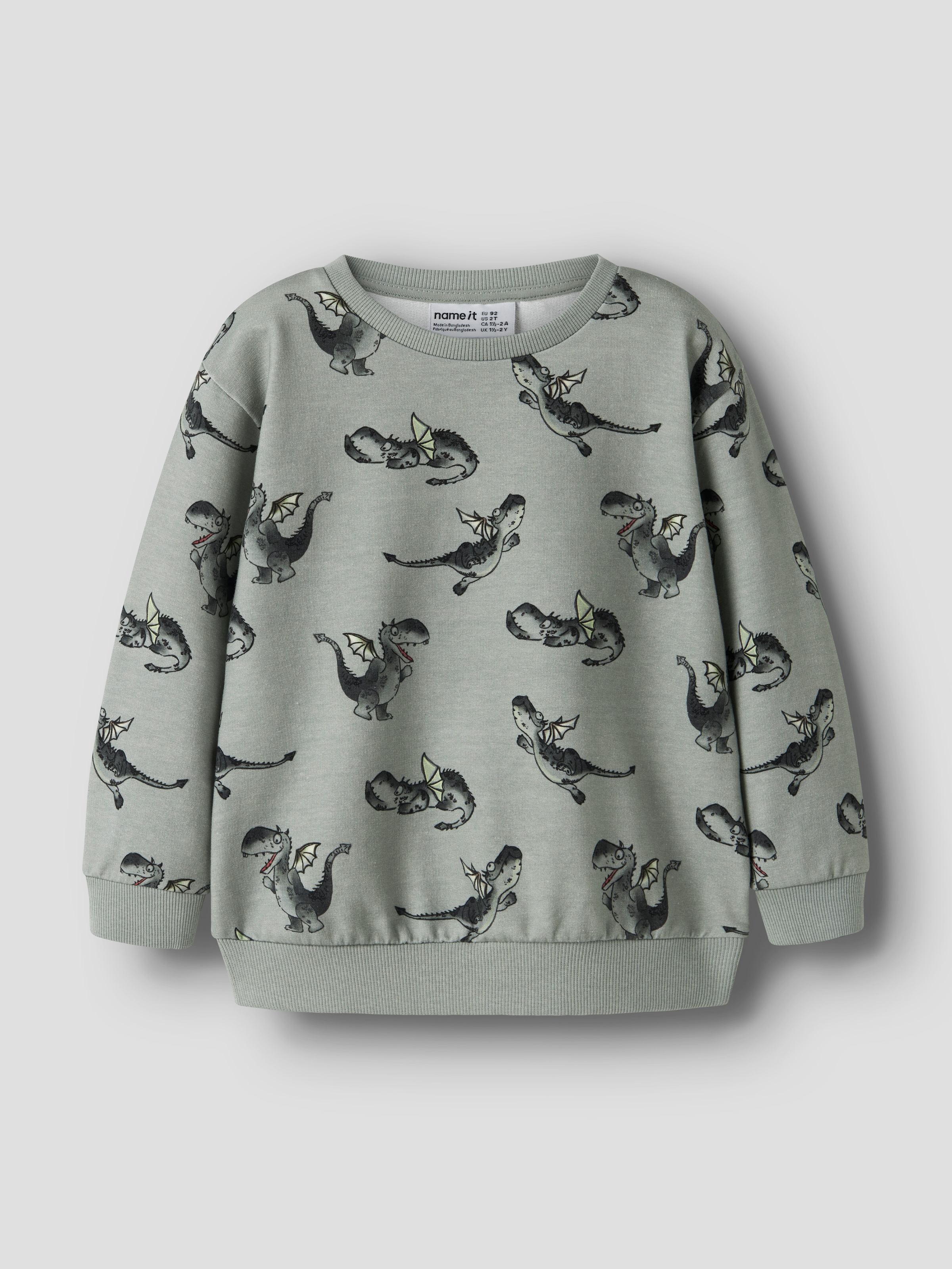 Name It Sweatshirt »NMMKASSE LS NREG SWEAT UNB«, Baumwollmischung, regular fit
