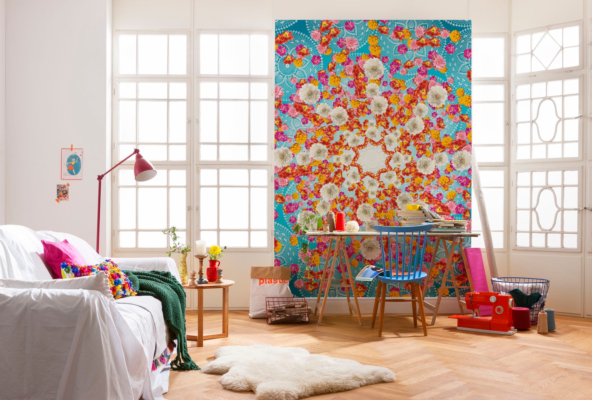 Image of Komar Fototapete "Happiness - Grösse 184 x 254 cm" bedruckt glatt Wohnzimmer, Schlafzimmer
