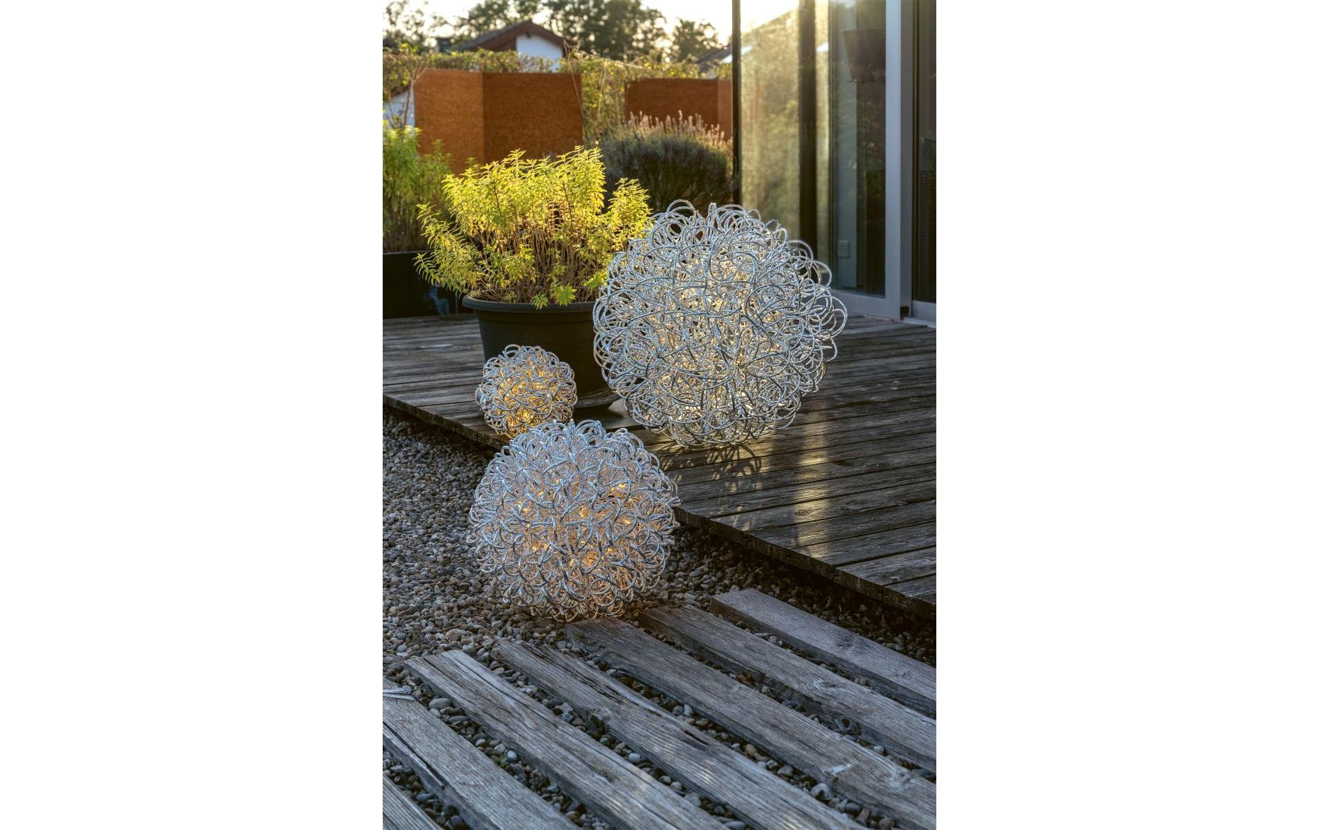 STT LED Dekofigur »Leonis 25 Silber« Warmweiss