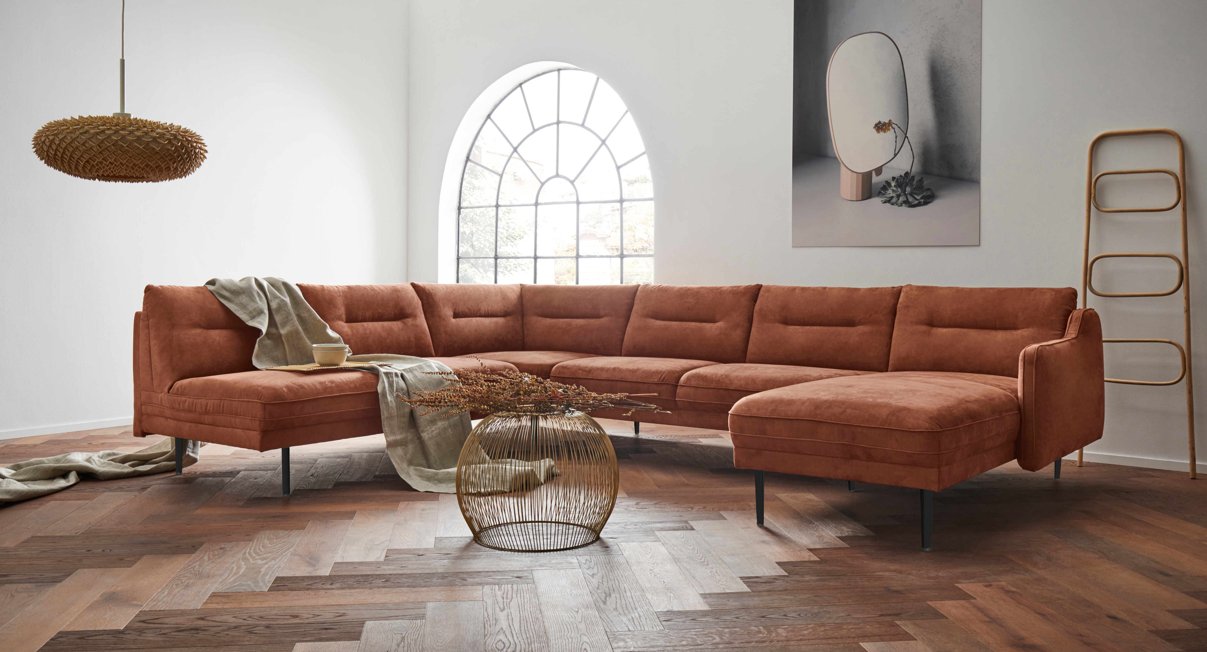 Home affaire Wohnlandschaft »Nordfyn U-Form« edles Design in 3 Bezugsqualitäten, Design by Morten Georgsen