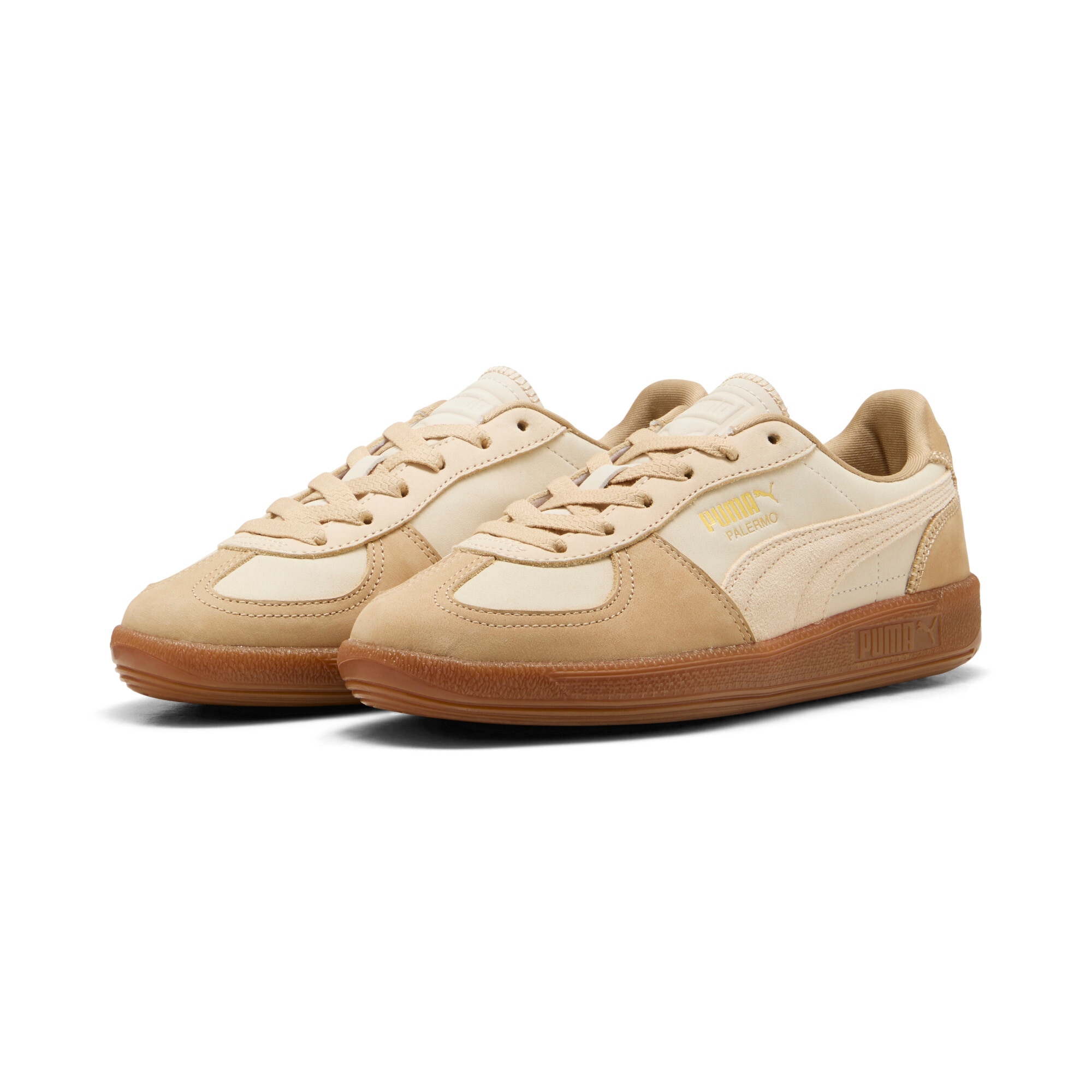Image of PUMA Sneaker "PALERMO LUX WNS" mit Plateausohle, aus Leder, mit Gummilaufsohle, mit Schnürung