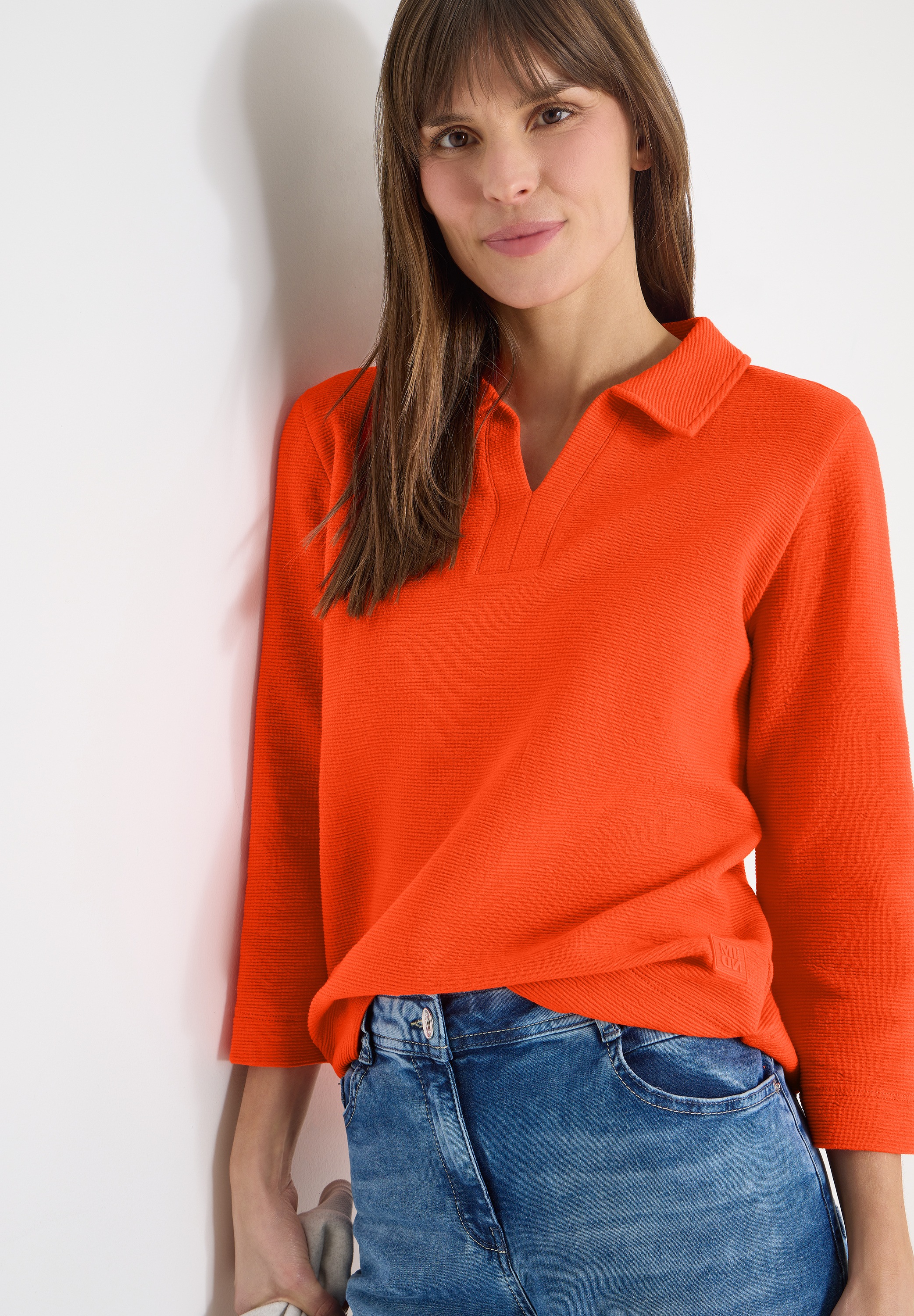 Image of Cecil 3/4-Arm-Shirt mit Polokragen