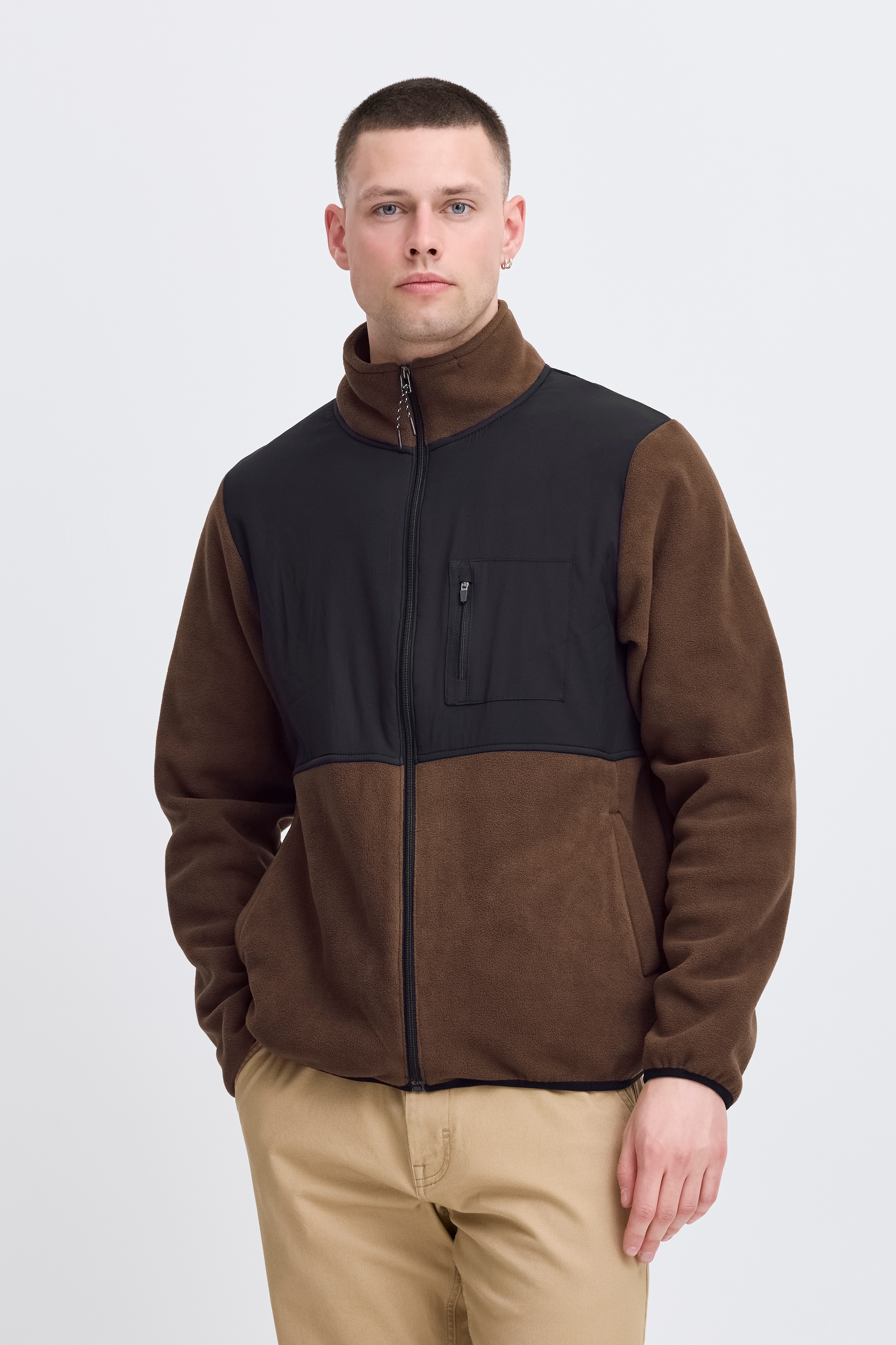 Image of Blend Fleecepullover "BHMARIO Sweatshirt zipp thru"