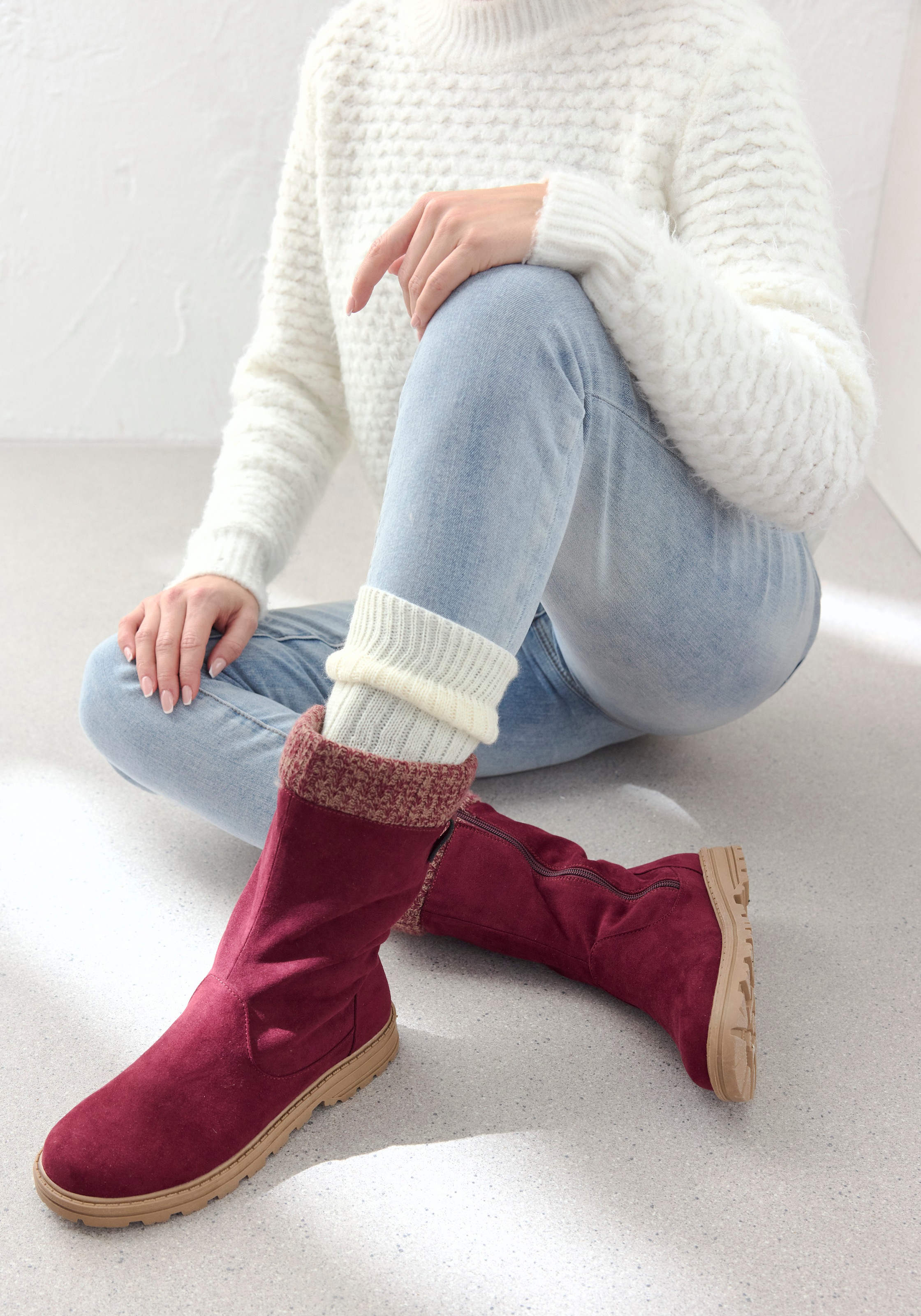 Lavana Stulpensocken, (Packung, 2 Paar), mit Zopfstrickmuster