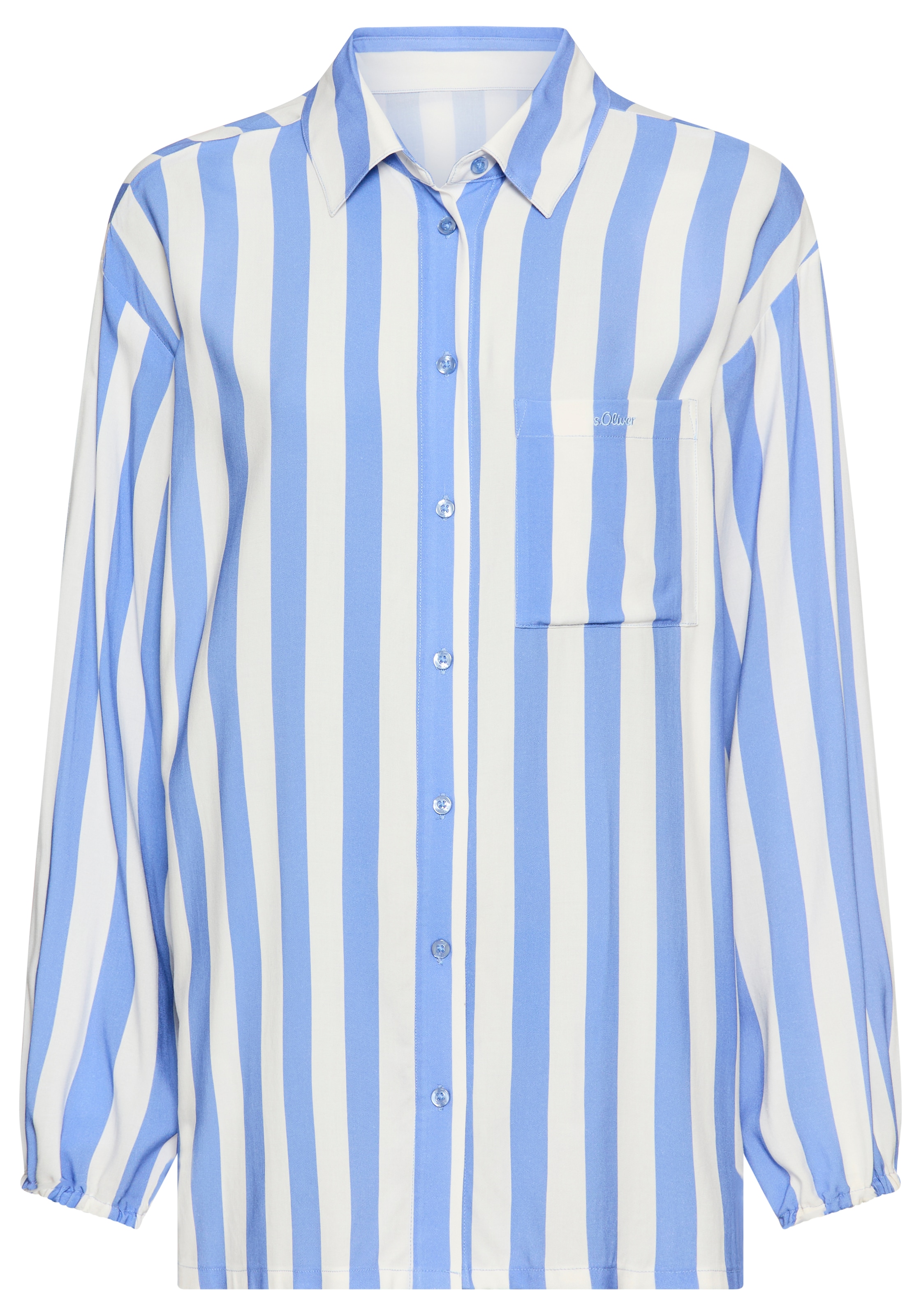 s.Oliver Pyjamaoberteil mit breiten Streifen